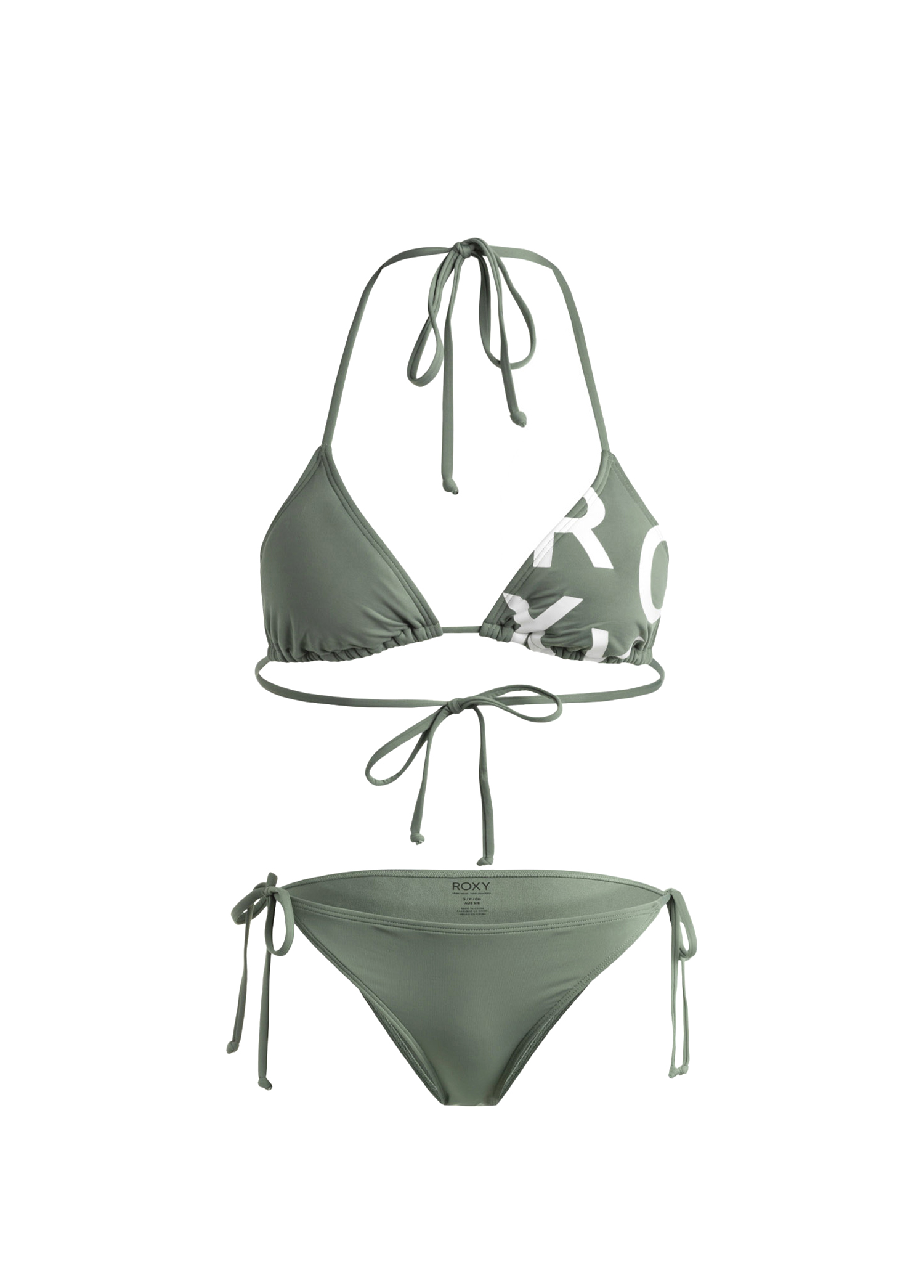 Beach Classics Tie Side Triangle Yeşil Kadın Bikini Takımı