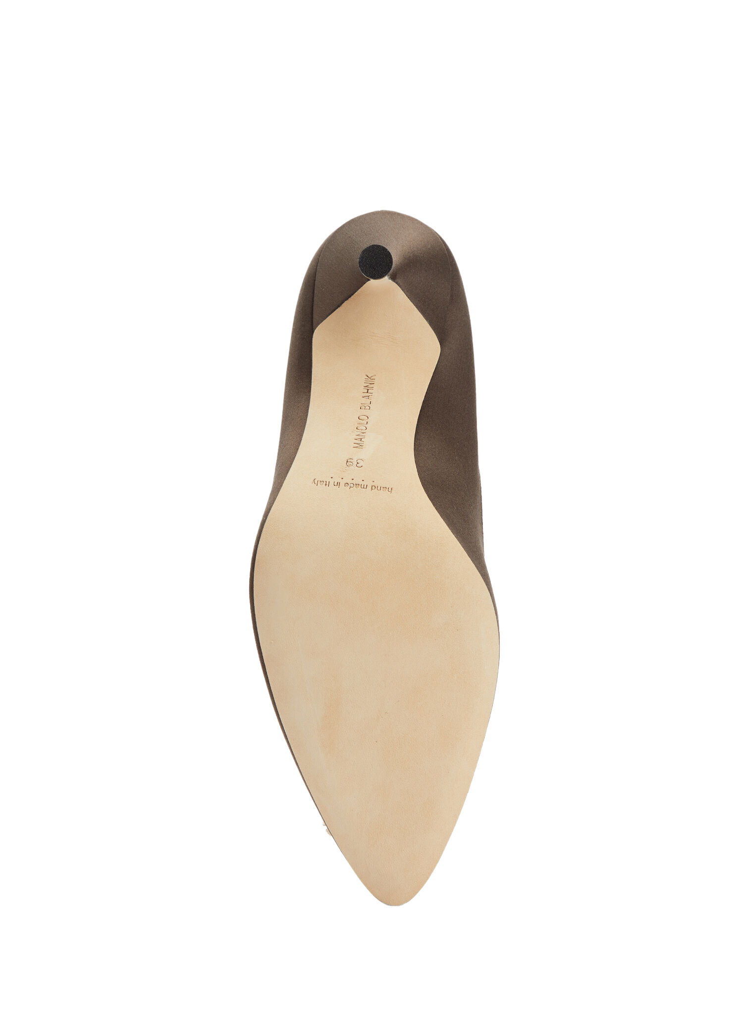 Manolo Blahnik Kahverengi Kadın Hangisi Kahverengi Saten Topuklu