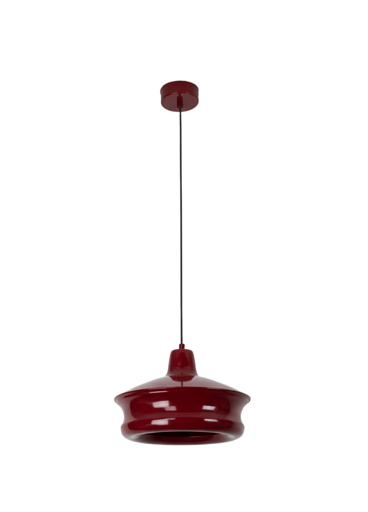 Bordo Metal Silindir Sarkıt Avize