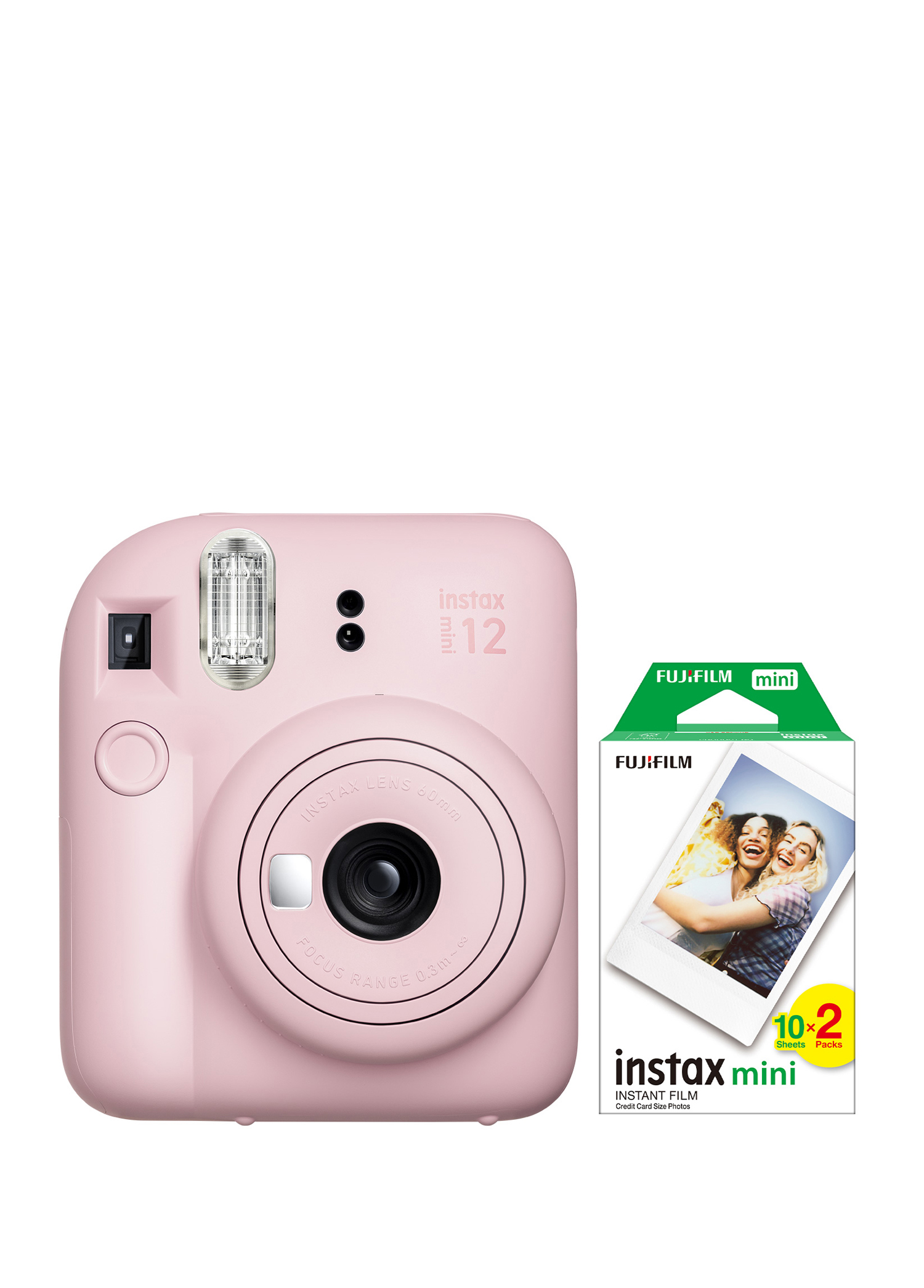 Instax Mini 12 Pembe Fotoğraf Makinesi + 20'li Mini Film Seti