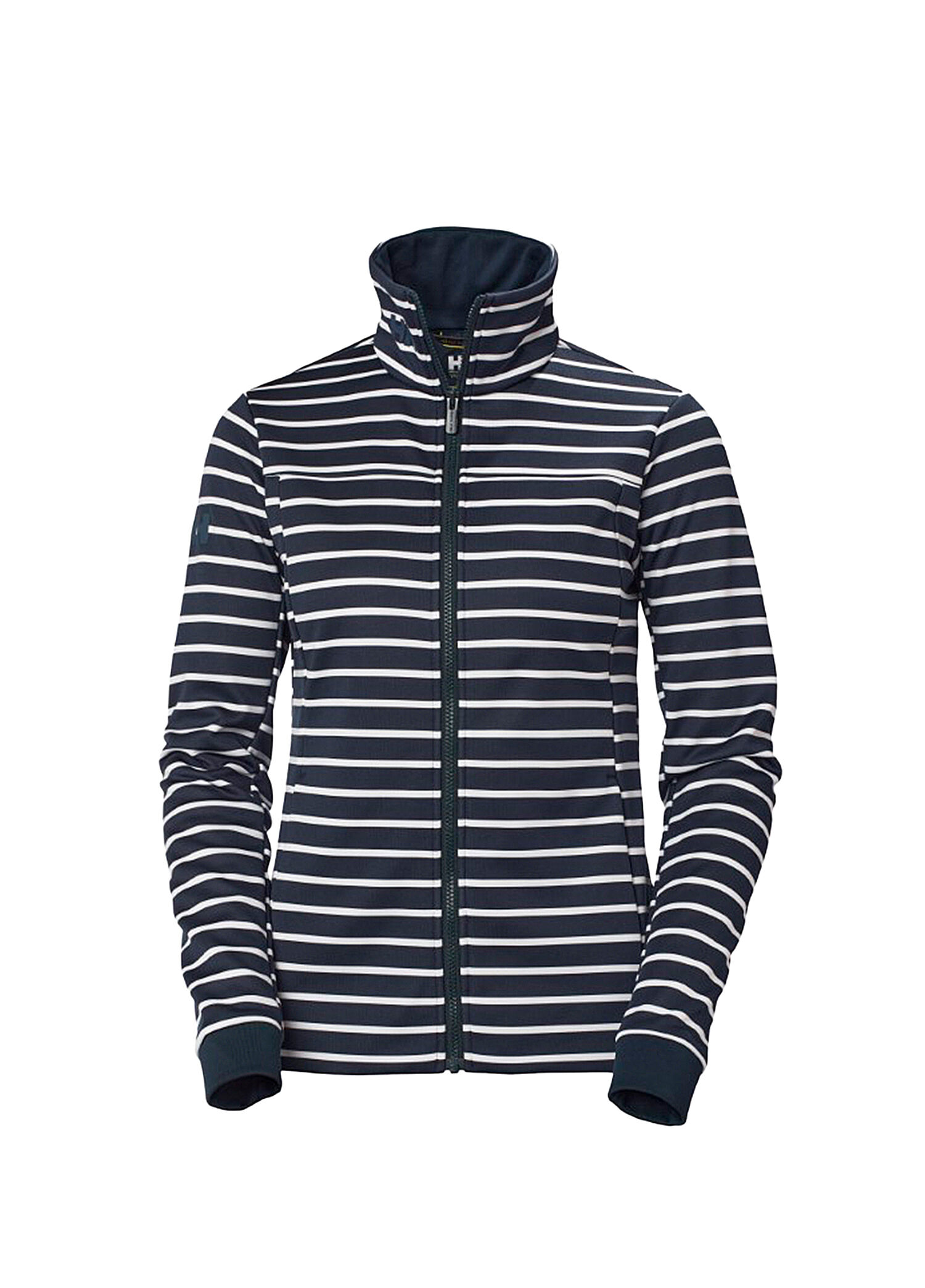 W Crew Fleece Çizgili Navy Fermuarlı Kadın Spor Sweatshirt