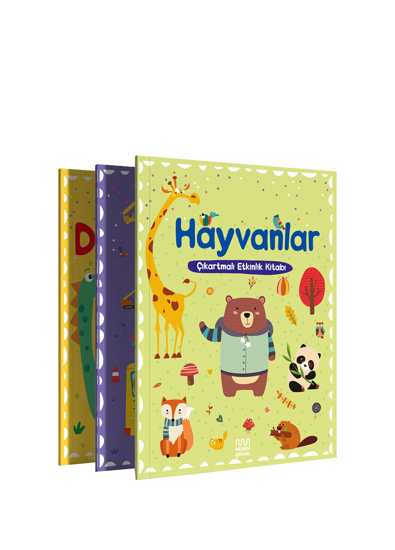 Buttercup Çıkartmalı 3'lü Etkinlik Kitabı Seti