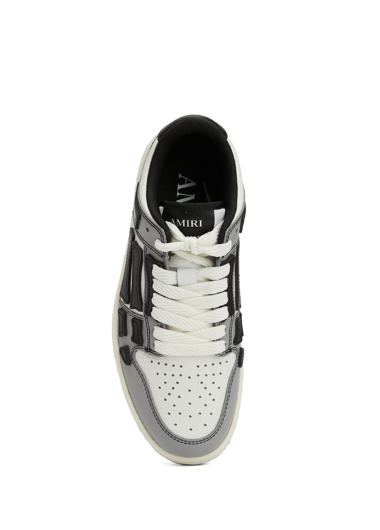 Amiri - Skel Top Low Gri Kadın Deri Sneaker - Gri