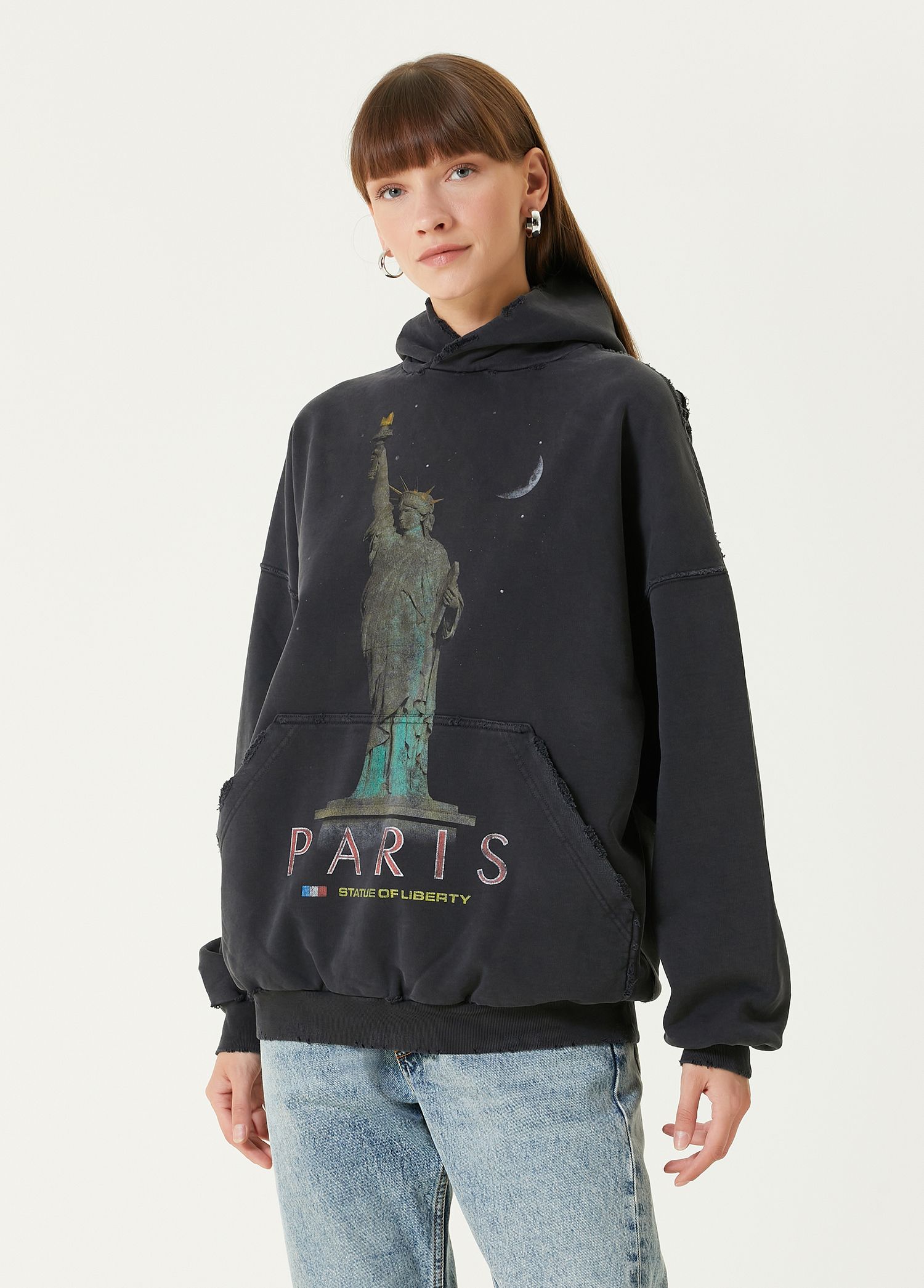 Balenciaga - Paris Liberty Black Hoodie