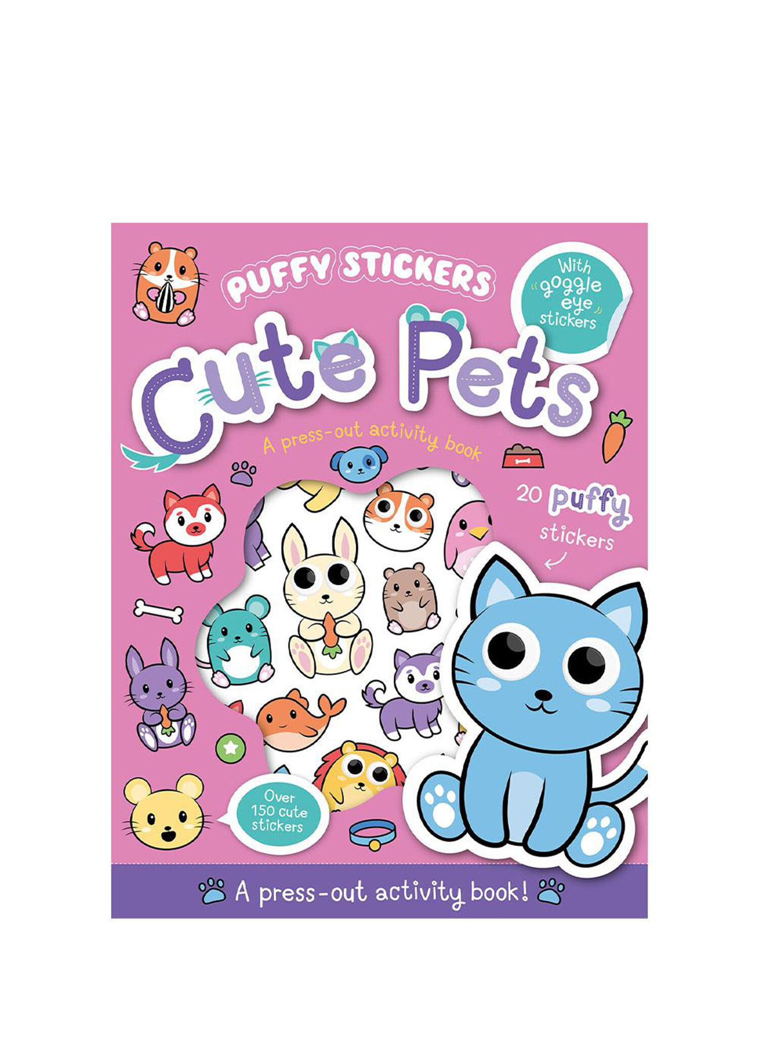 Puffy Stickers - Cute Pets Çocuk Yabancı Dil Aktivite Kitabı