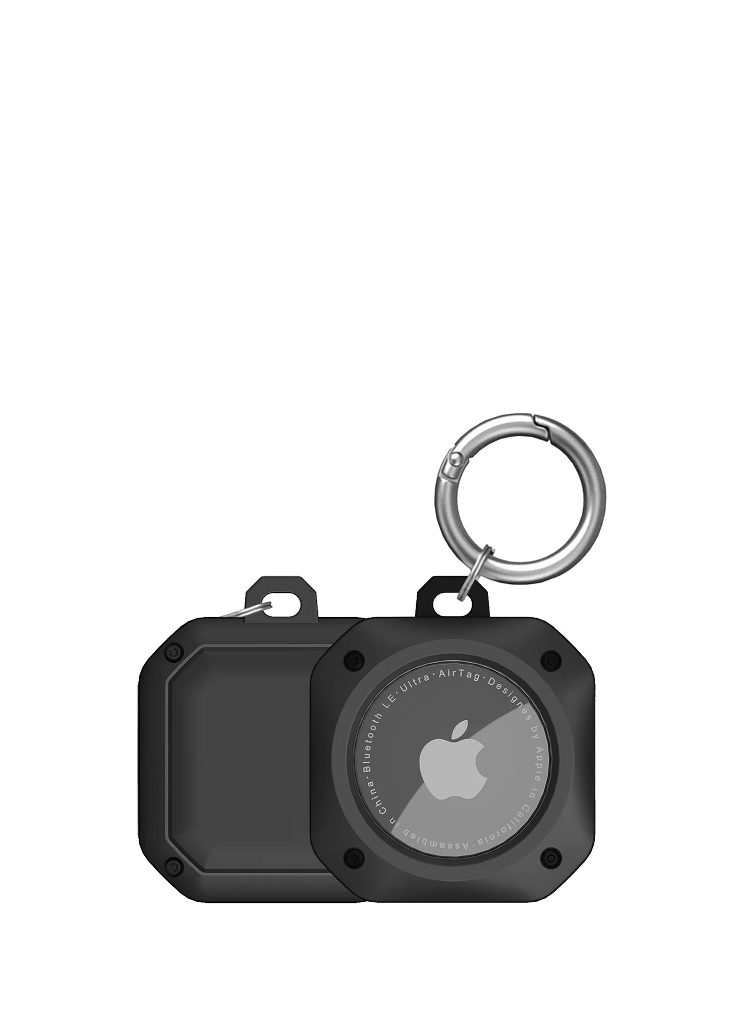 TagSafe ProShield Black Taşınabilir Anahtarlık AirTag Uyumlu Kılıf