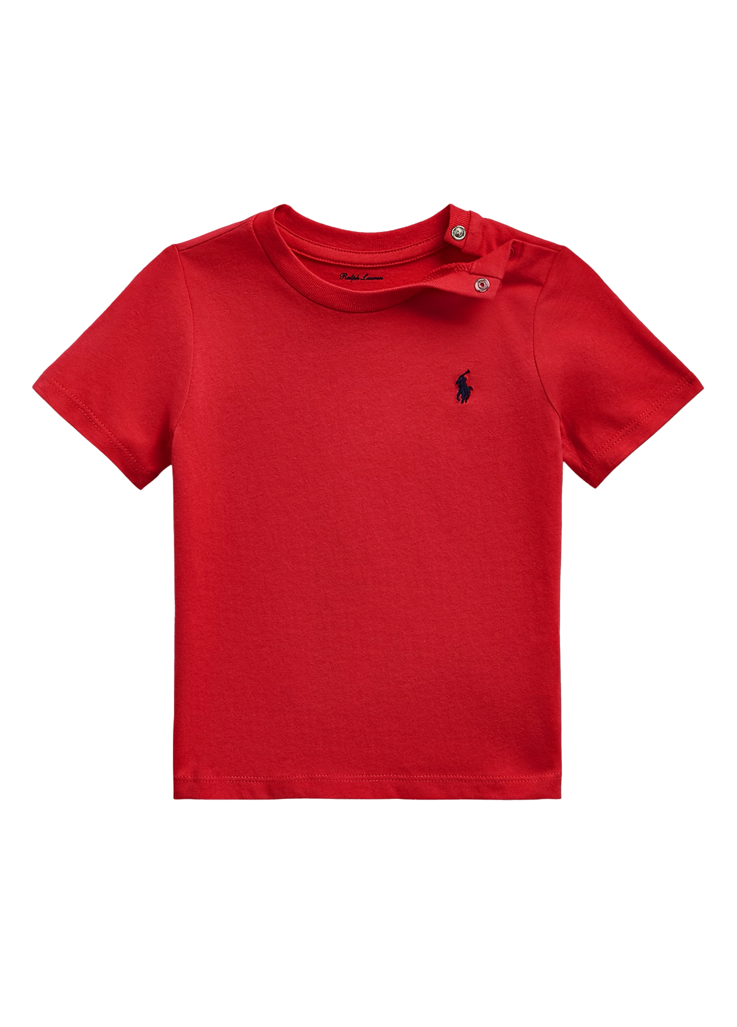 Kırmızı Logo Nakışlı Unisex Bebek T-shirt