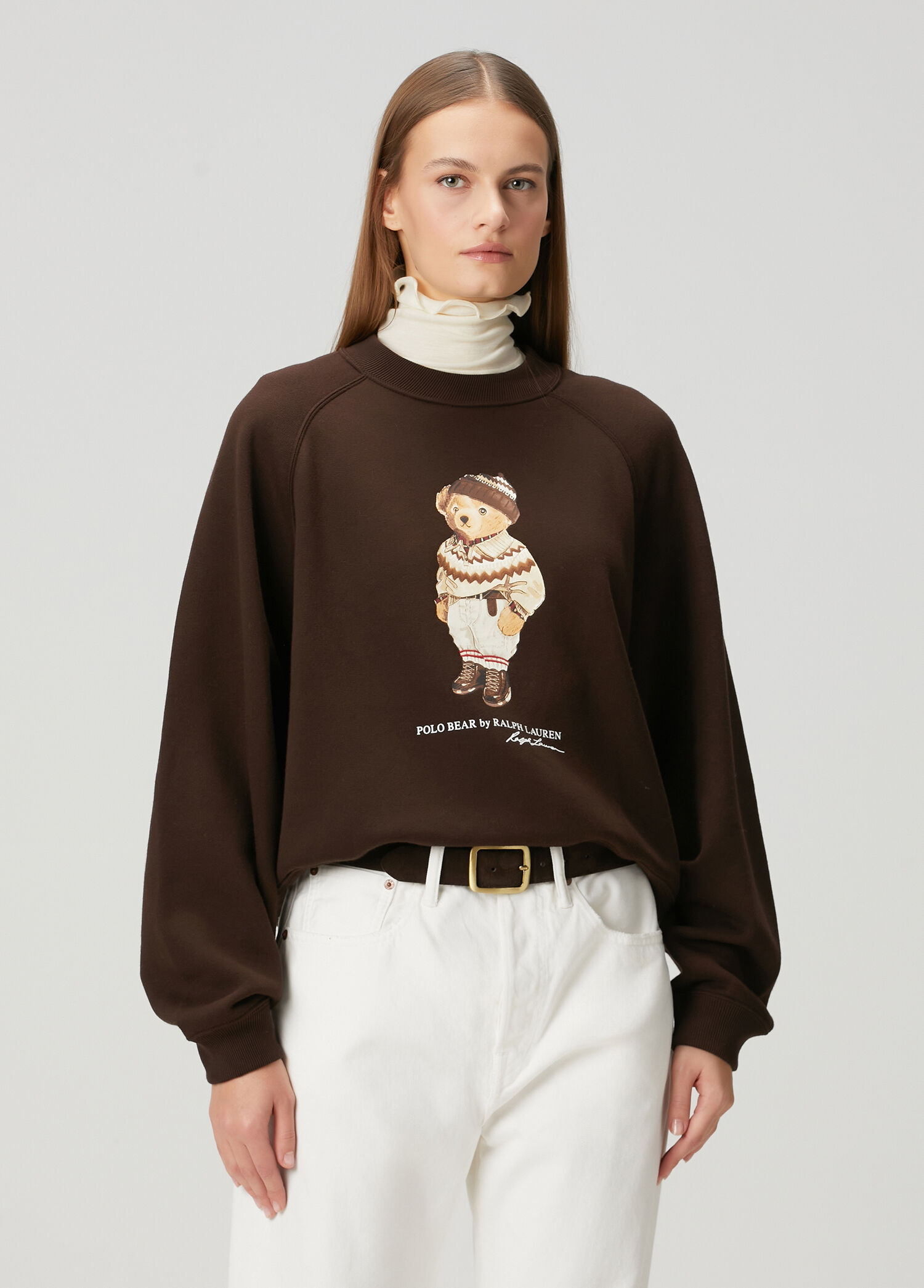 Polo Ralph Lauren Koyu Kahverengi Kadın Polo Bear Kahverengi