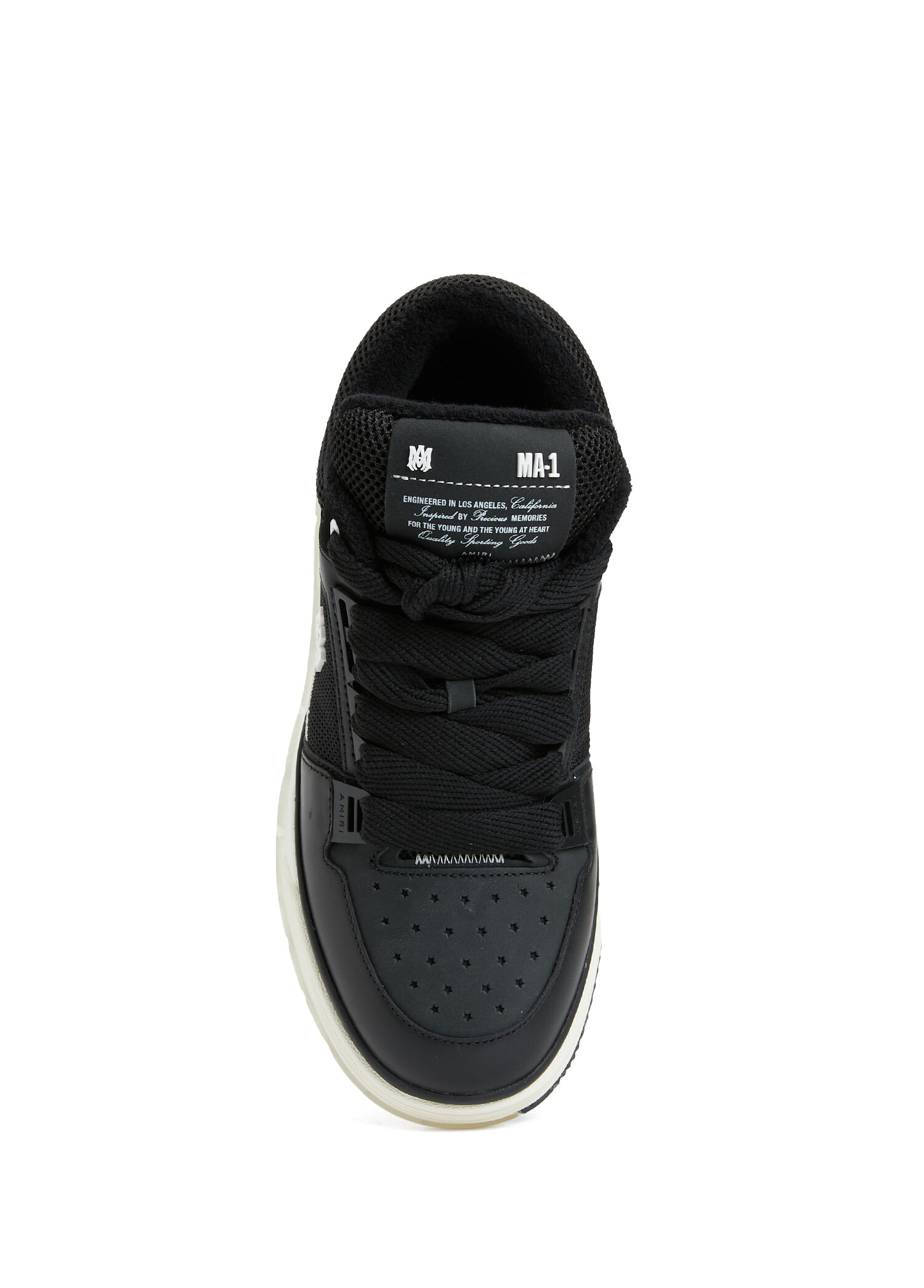 Amiri - MA-1 Siyah Erkek Deri Sneaker - Siyah