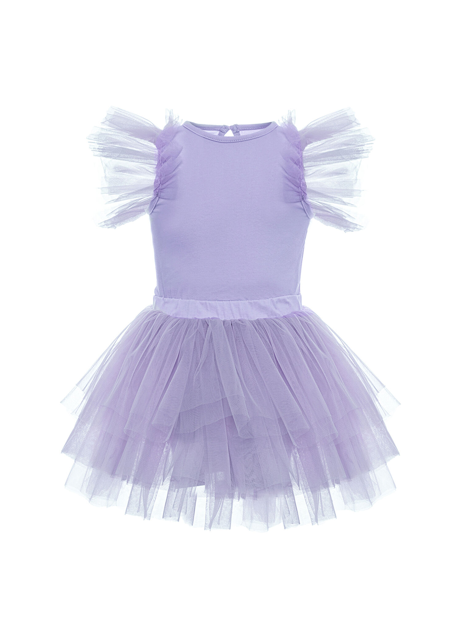 Lila Body & Tütü Etek Kız Çocuk 2'li Set