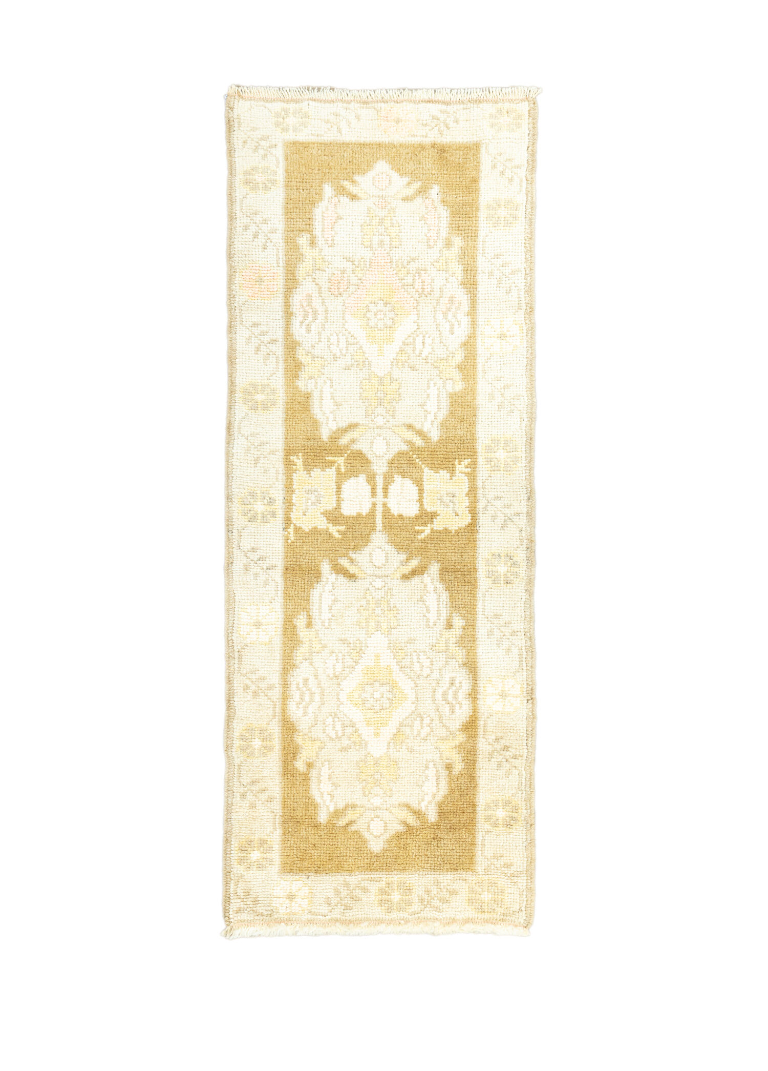 Mentha Natural Renkli Yünlü Uşak Yolluk 61 x 165 cm