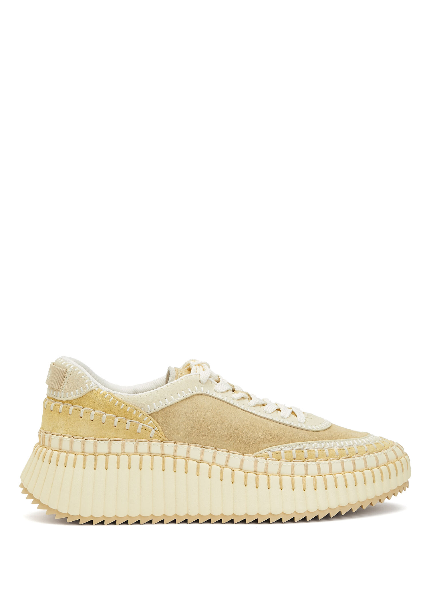 Nama Açık Sarı Kadın Süet Sneaker