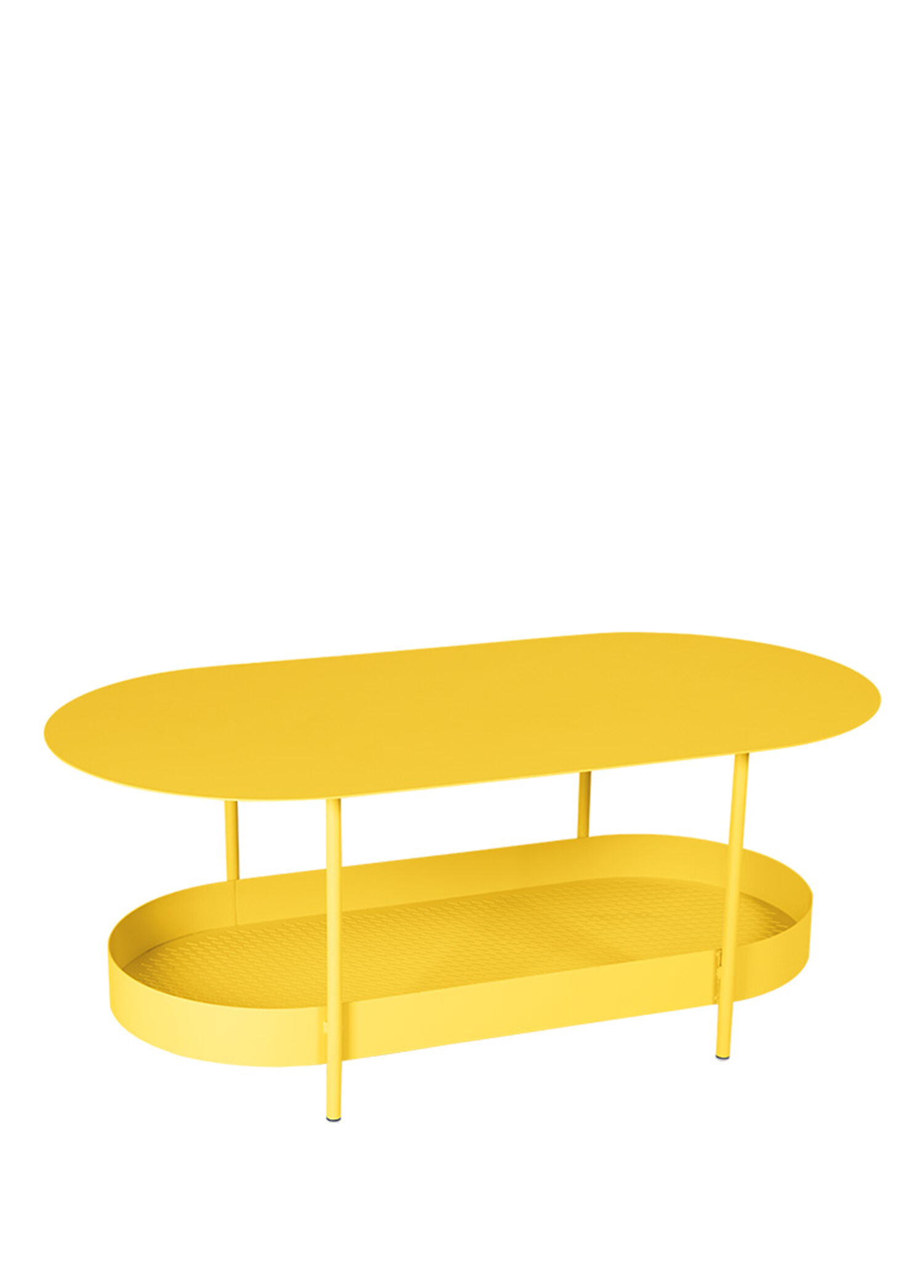 Salsa Low Table Sarı Metal Bahçe Sehpası