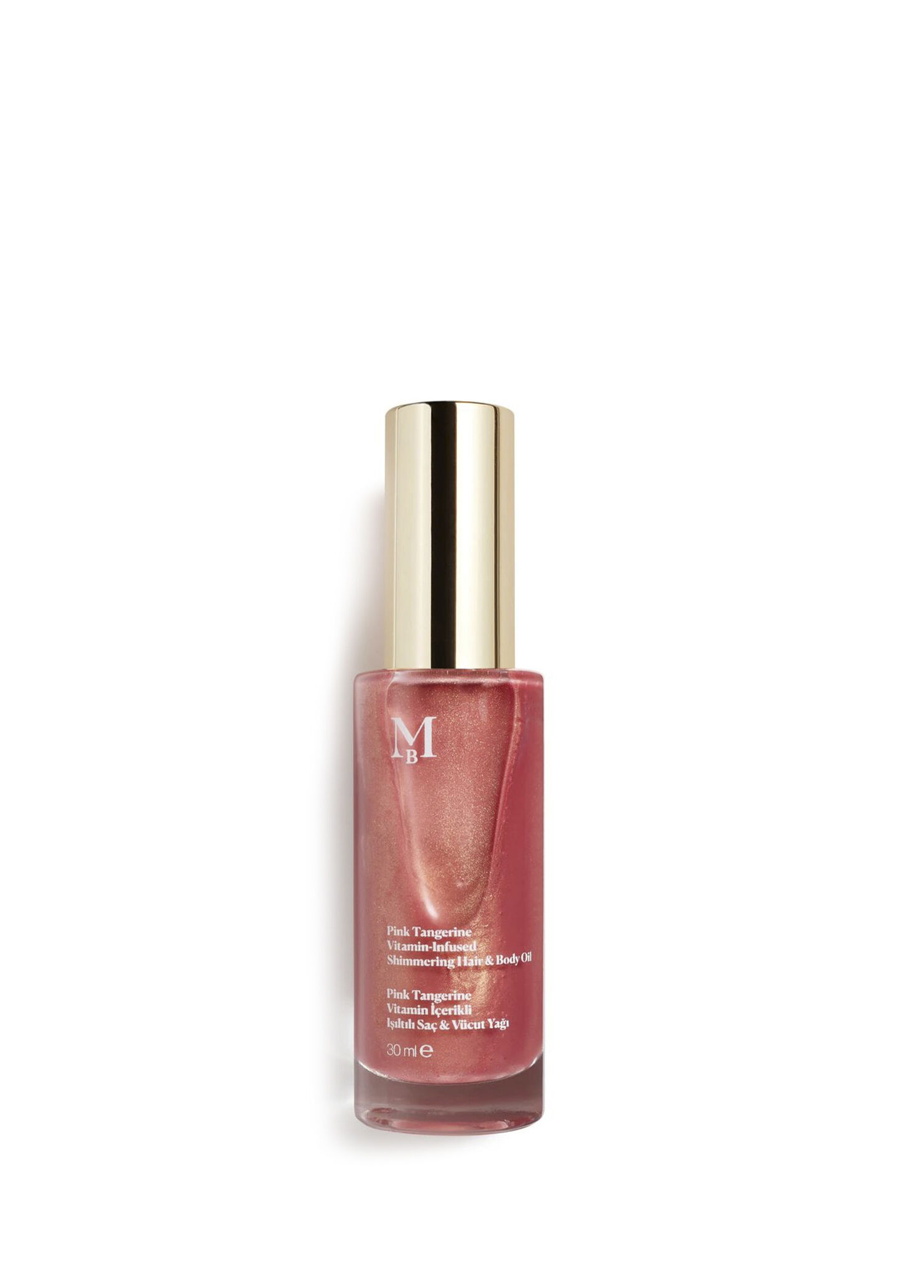 Pink Tangerine Vanilya Vitamin İçerikli Işıltılı Saç ve Vücut Yağı 30 ml