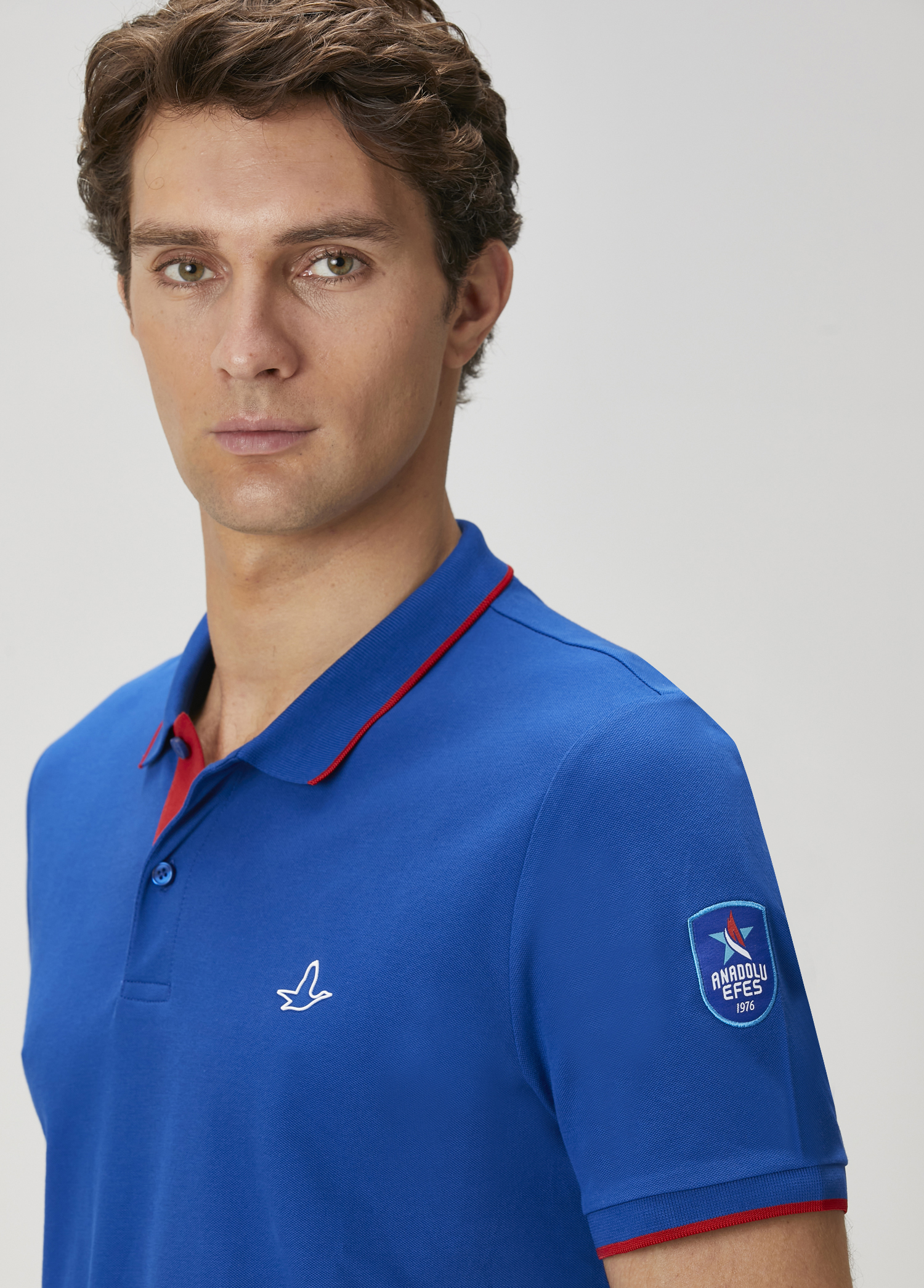 X Anadolu Efes Mavi Polo Yaka T-shirt_7