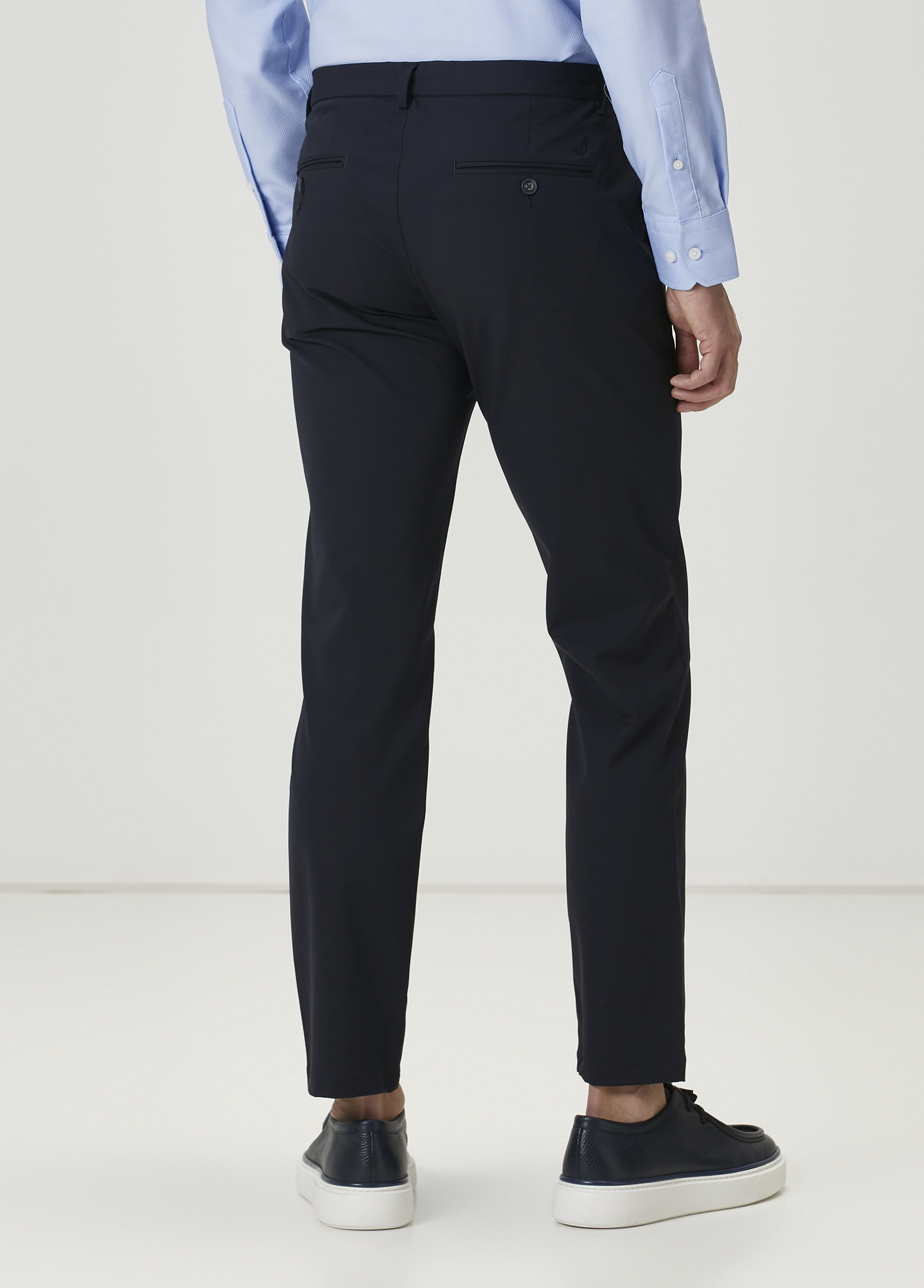 Lacivert Kordonlu Magnetic Teknik Chino Pantolon_2