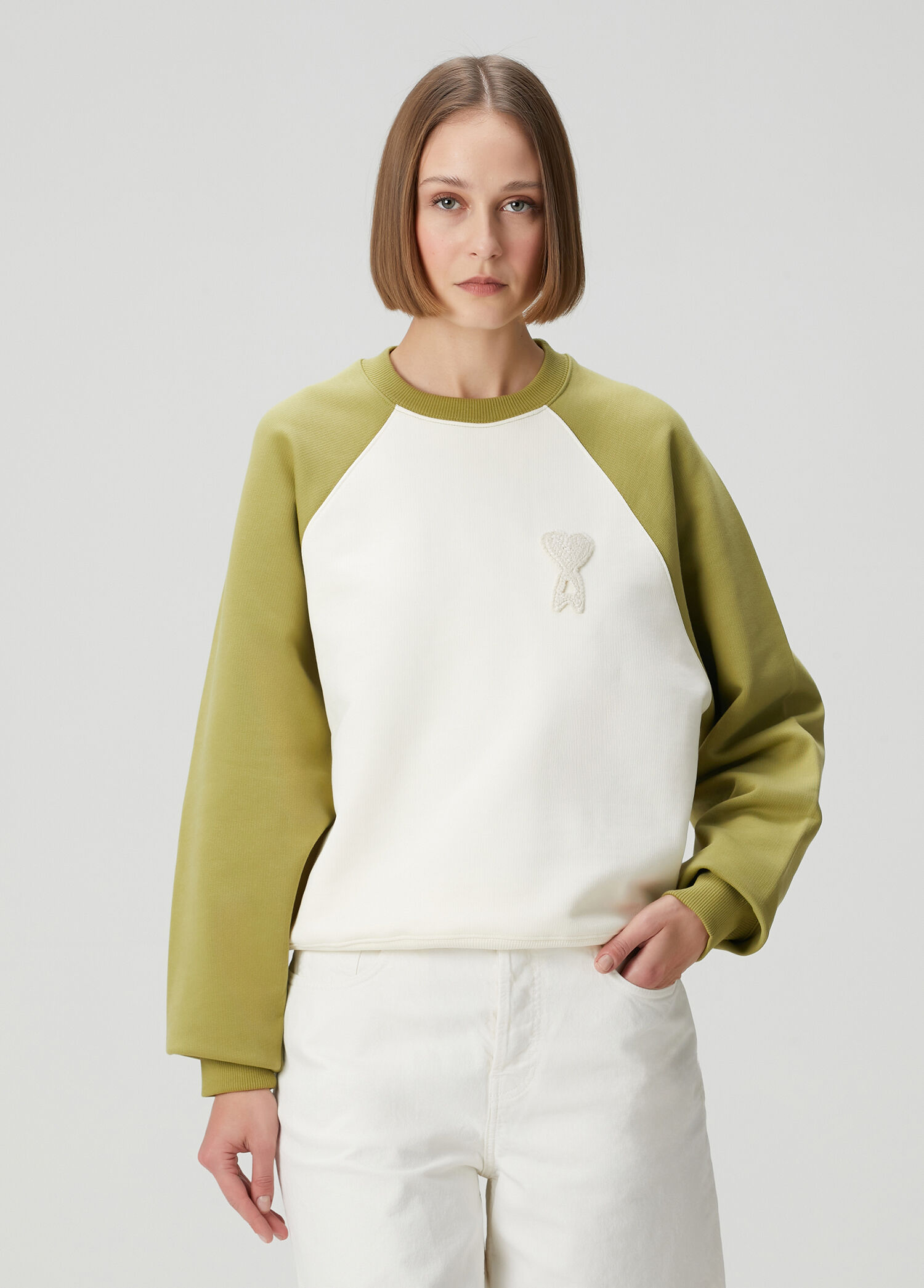 Yeşil Beyaz Sweatshirt