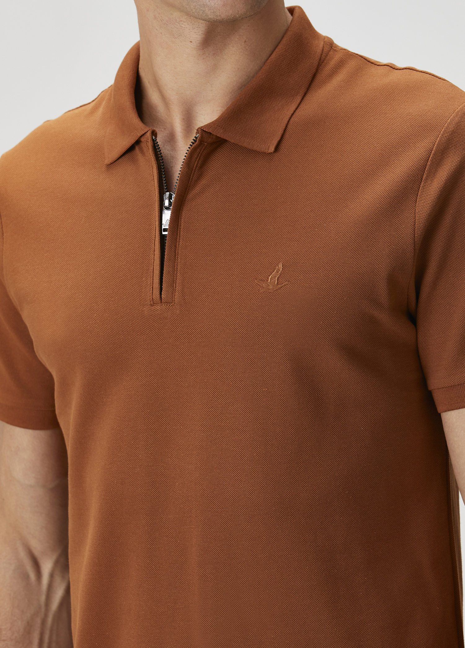 Açık Kahverengi Polo T-shirt_4