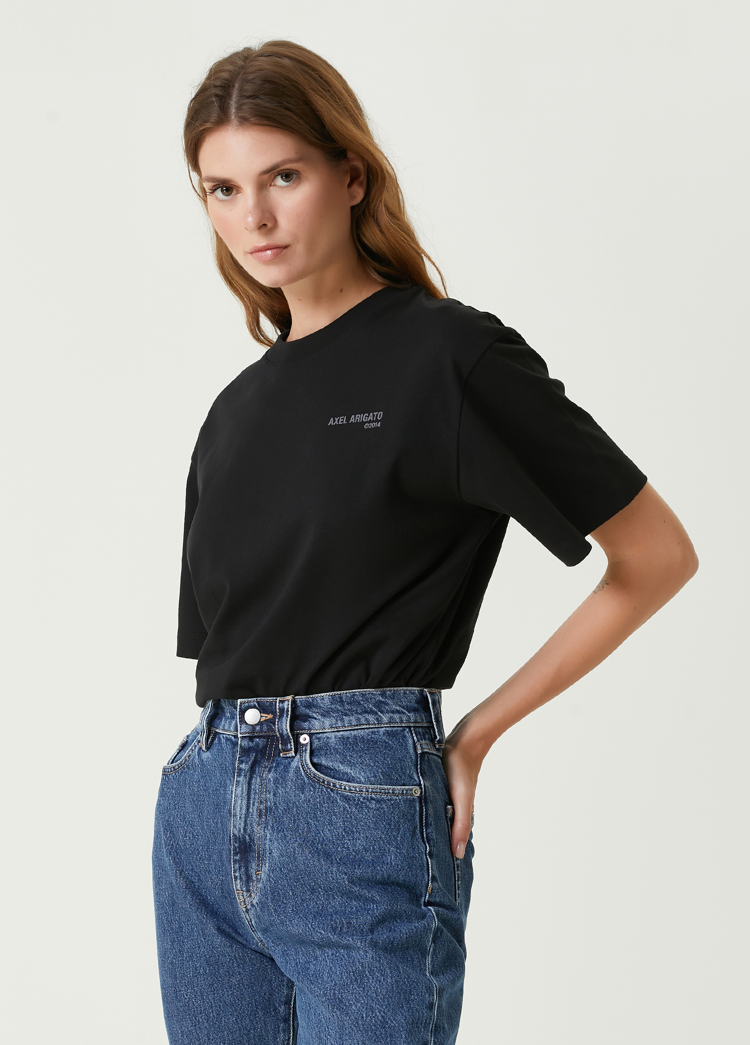 Float Oversized Siyah T-shirt