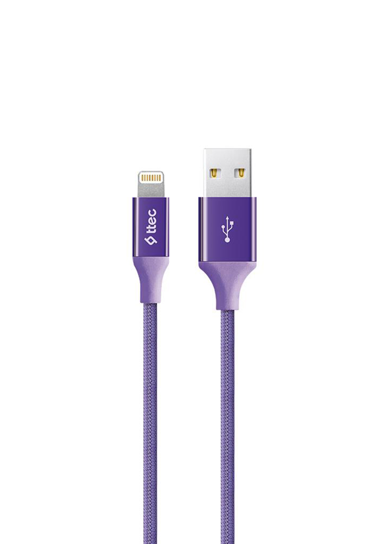 AlumiCable Mor USB-A To Lightning Şarj Kablosu