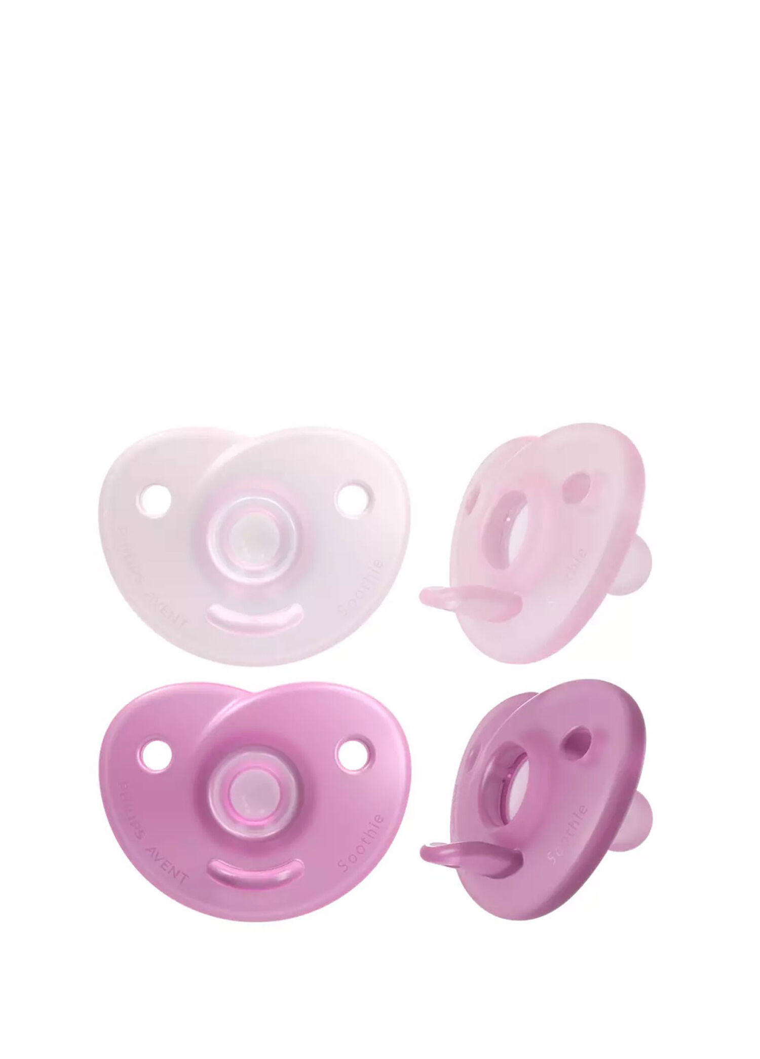 Soothie Pembe Mor 0-6 Ay Silikon 2'li Emzik