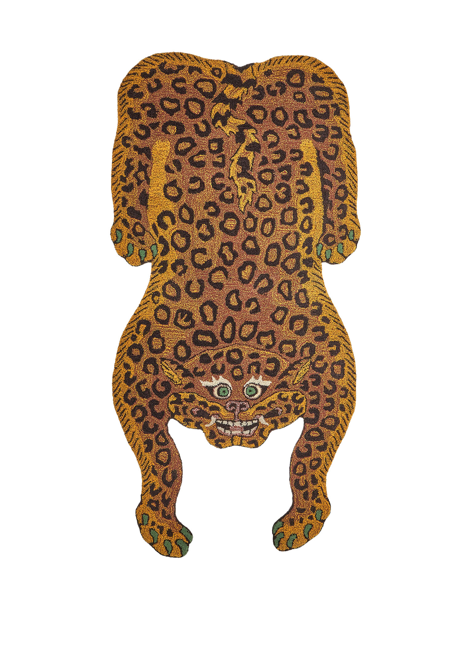 Heritage Tatsu Kaplanı Figürlü Büyük Boy Yün Halı 180 x 90 cm