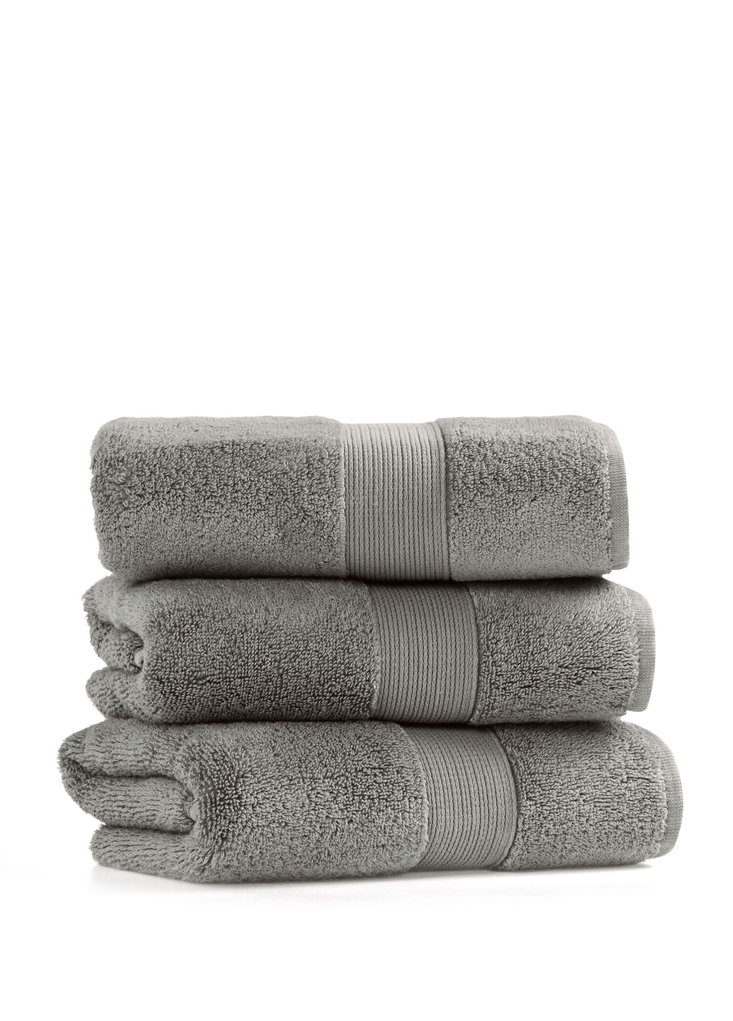 Alston Fibroluxe® Dark Gray Pamuklu Tekli Banyo Havlusu 70 x 140 cm