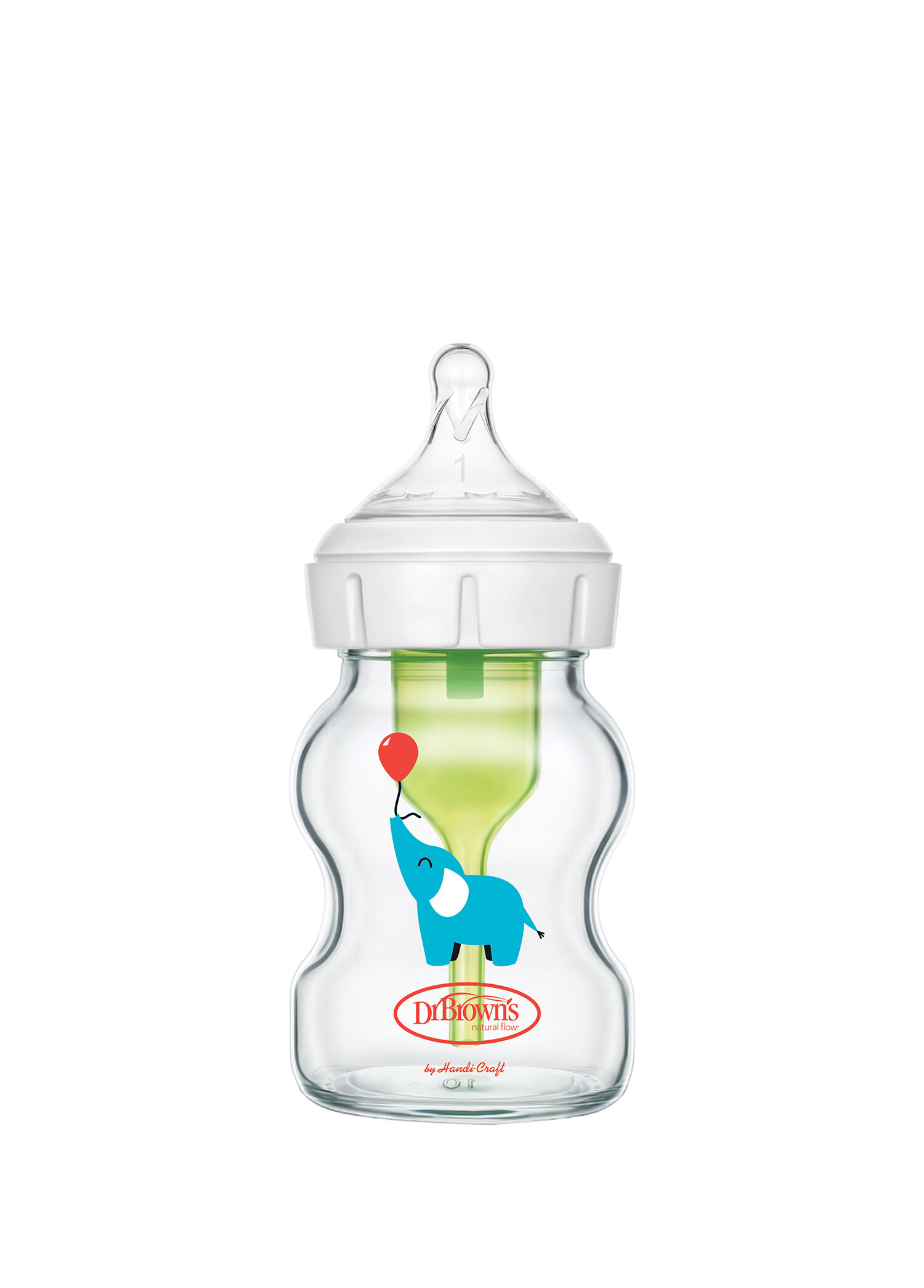 Options+ Fil Desenli Cam 0+ Ay Anti-kolik Bebek Biberon 150 ml
