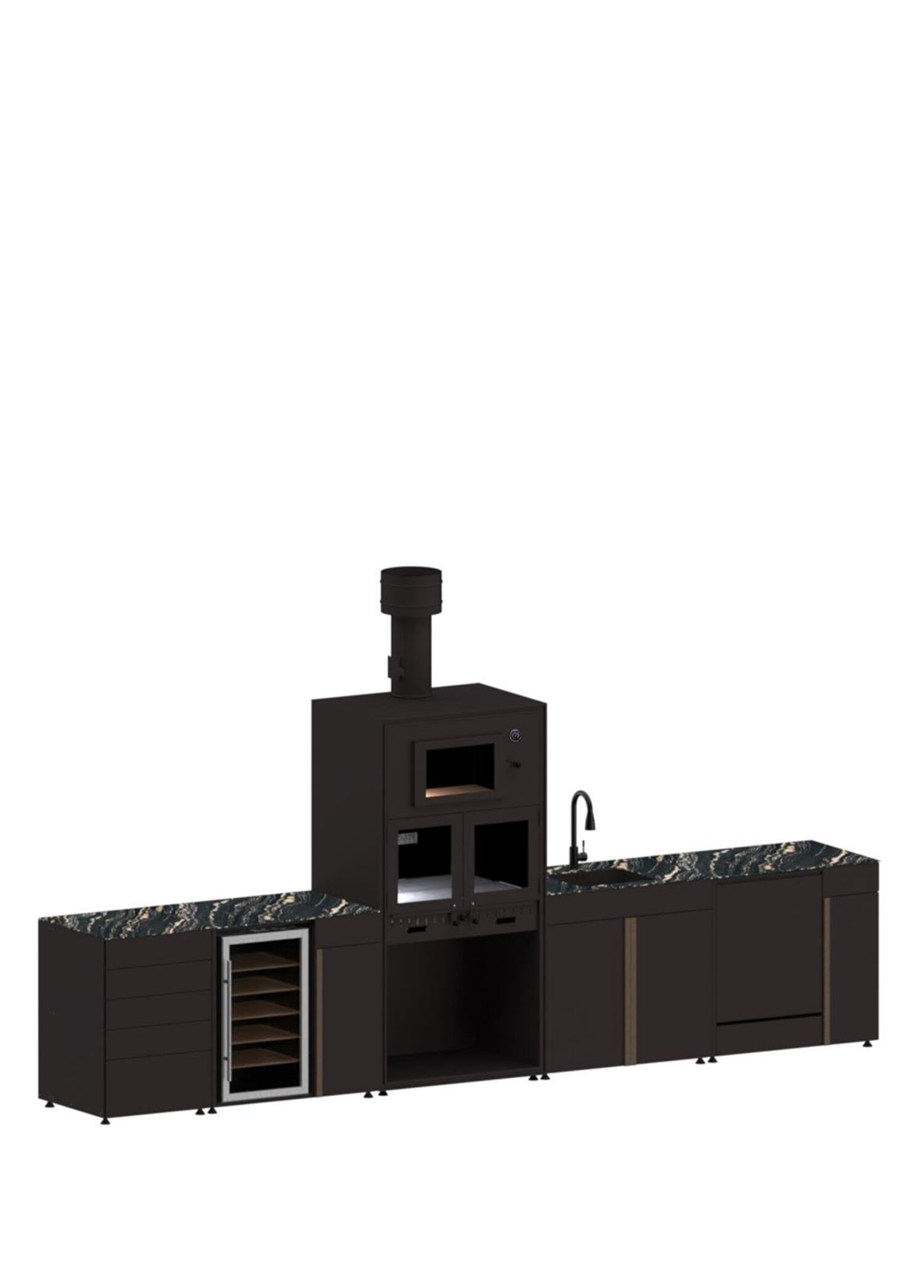 Pure 5106 5 Modül Bahçe Mutfak Seti