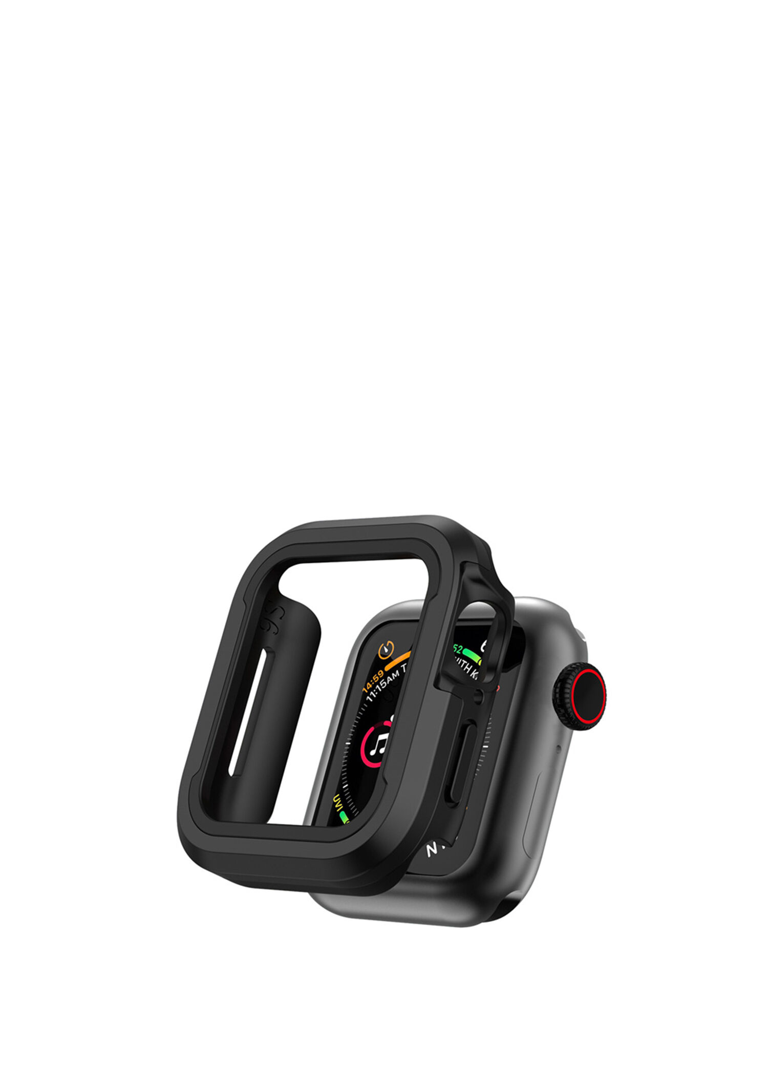 JD-101 Apple Watch 41mm Siyah Defender Akıllı Saat Kasa Koruyucu