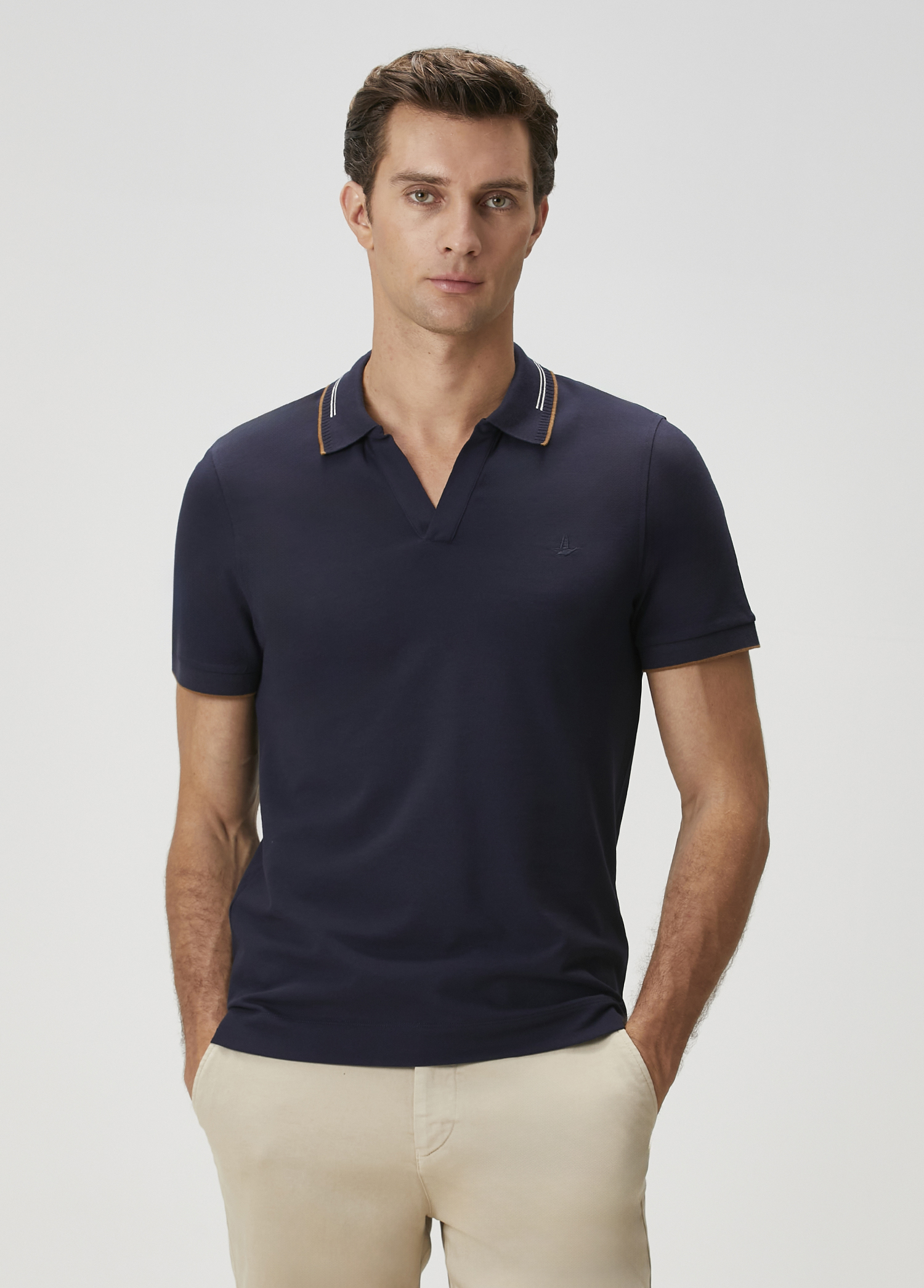 Slim Fit Lacivert T-shirt