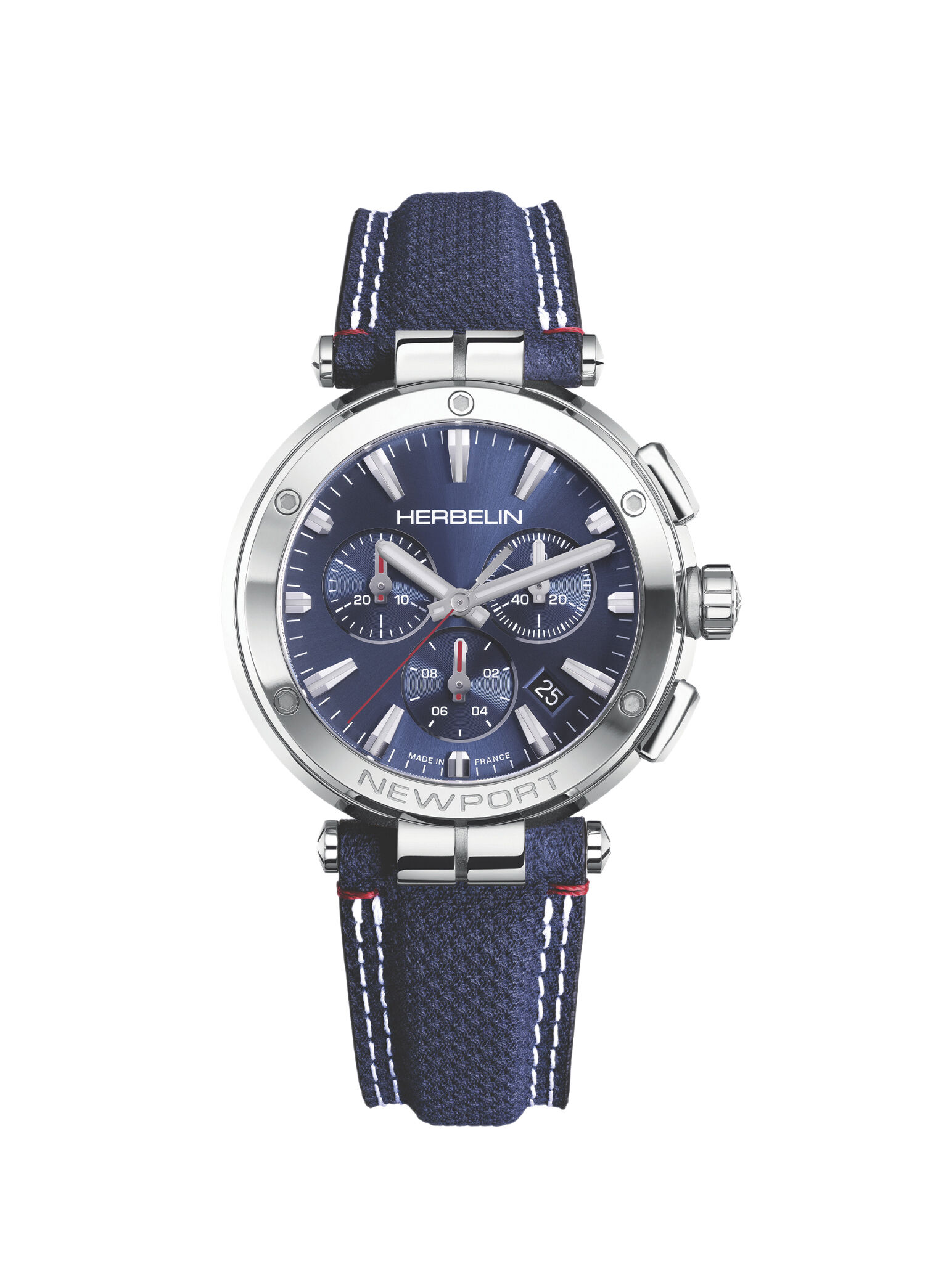 Newport Chronograph 37658AP15BL Çelik Erkek Kol Saati