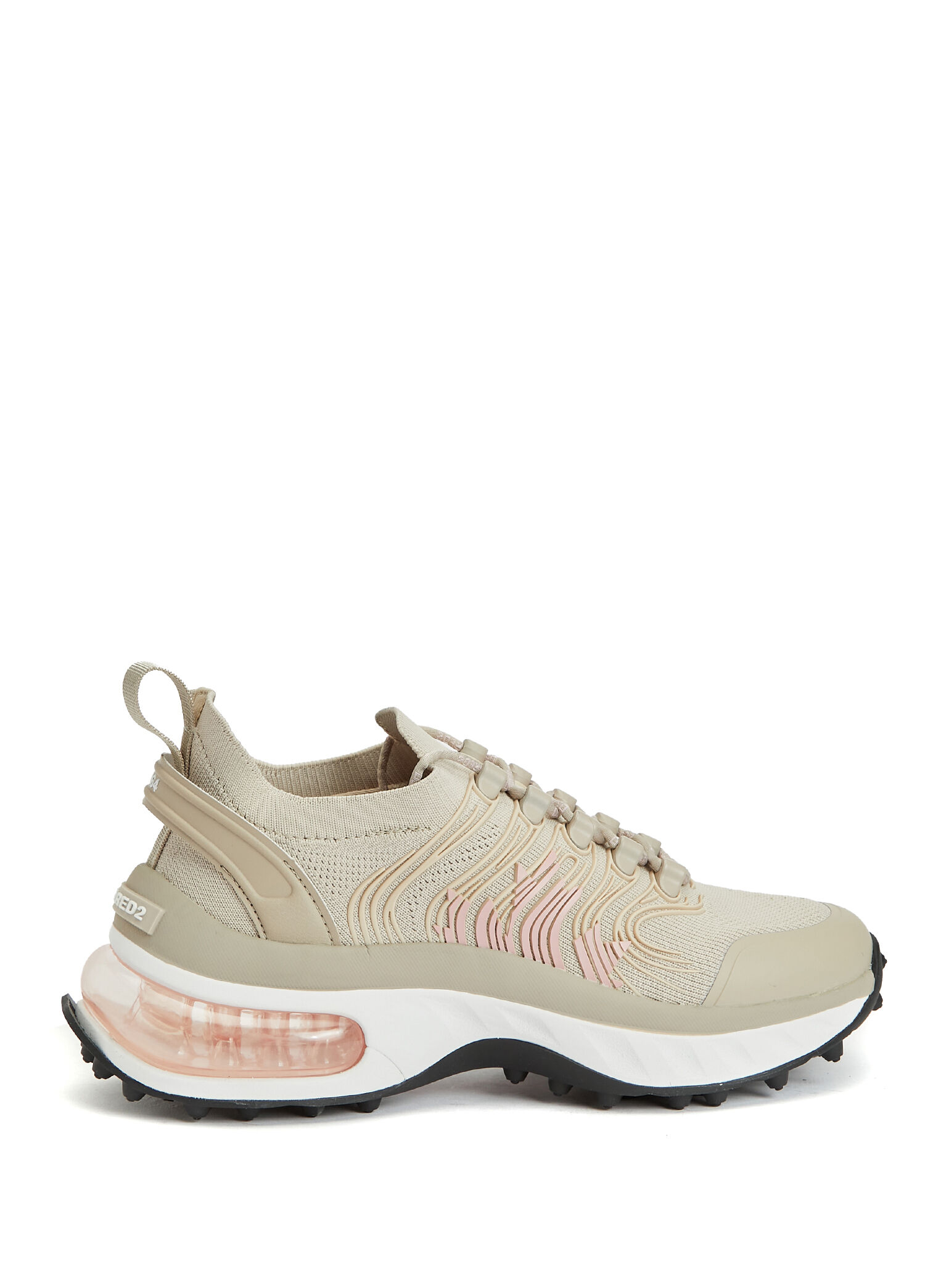 Bej Çorap Formlu Kadın Sneaker