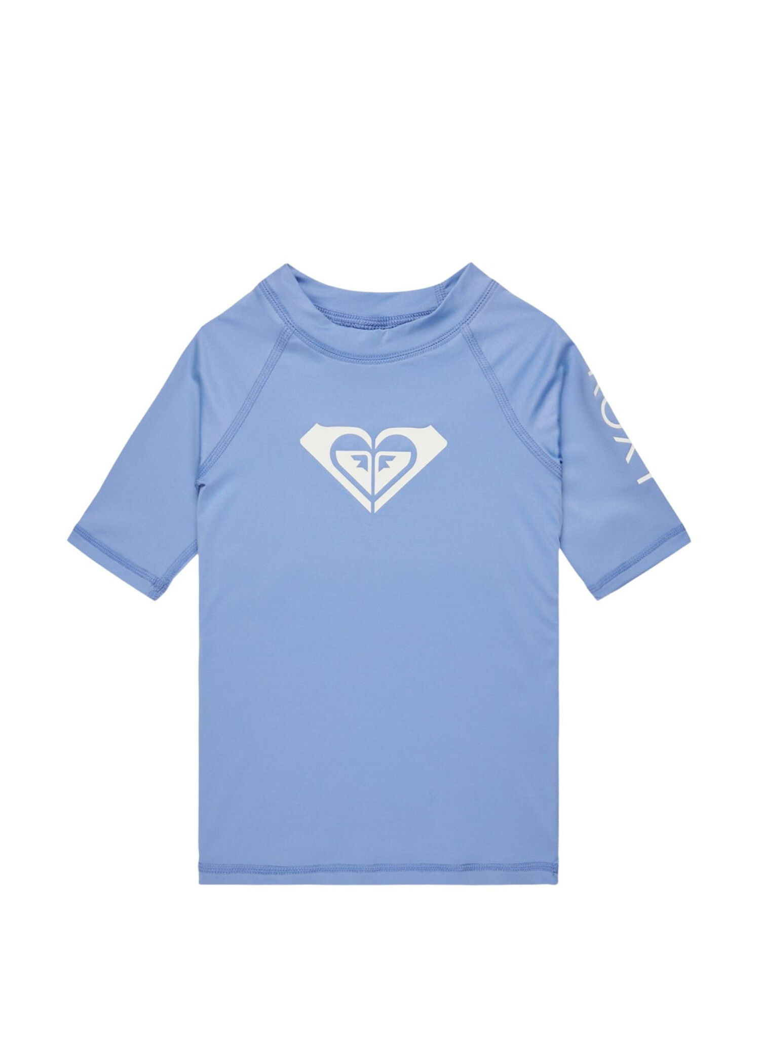 Whole Hearted SS Lycra Mavi Kısa Kollu Yüzücü Kız Çocuk Spor T-Shirt