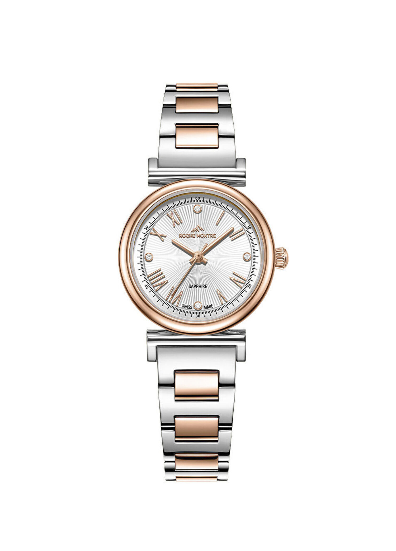 RML7001-03 Metalik Gri Rose Gold Çelik Kadın Kol Saati