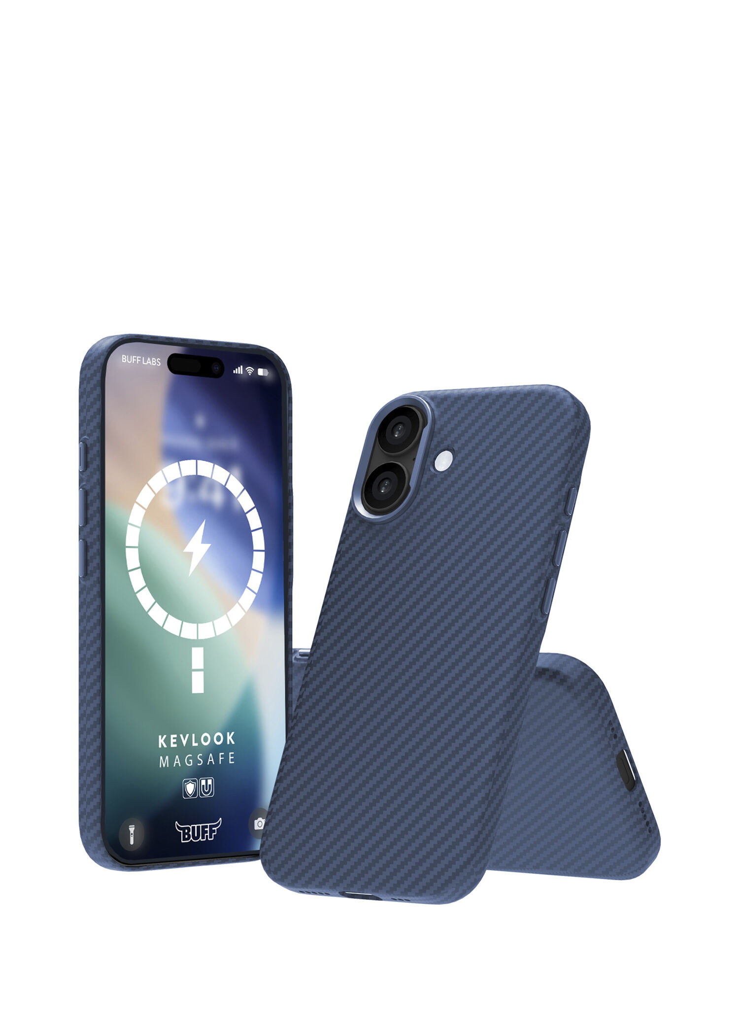 iPhone 17 Magsafe Kevlook Blue Silikon Telefon Kılıfı
