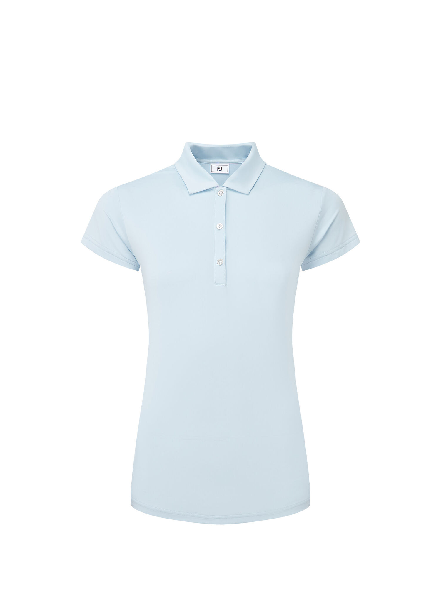 Cap Sleeve Lisle Skyway Mavi Kısa Kollu Kadın Golf T-Shirt