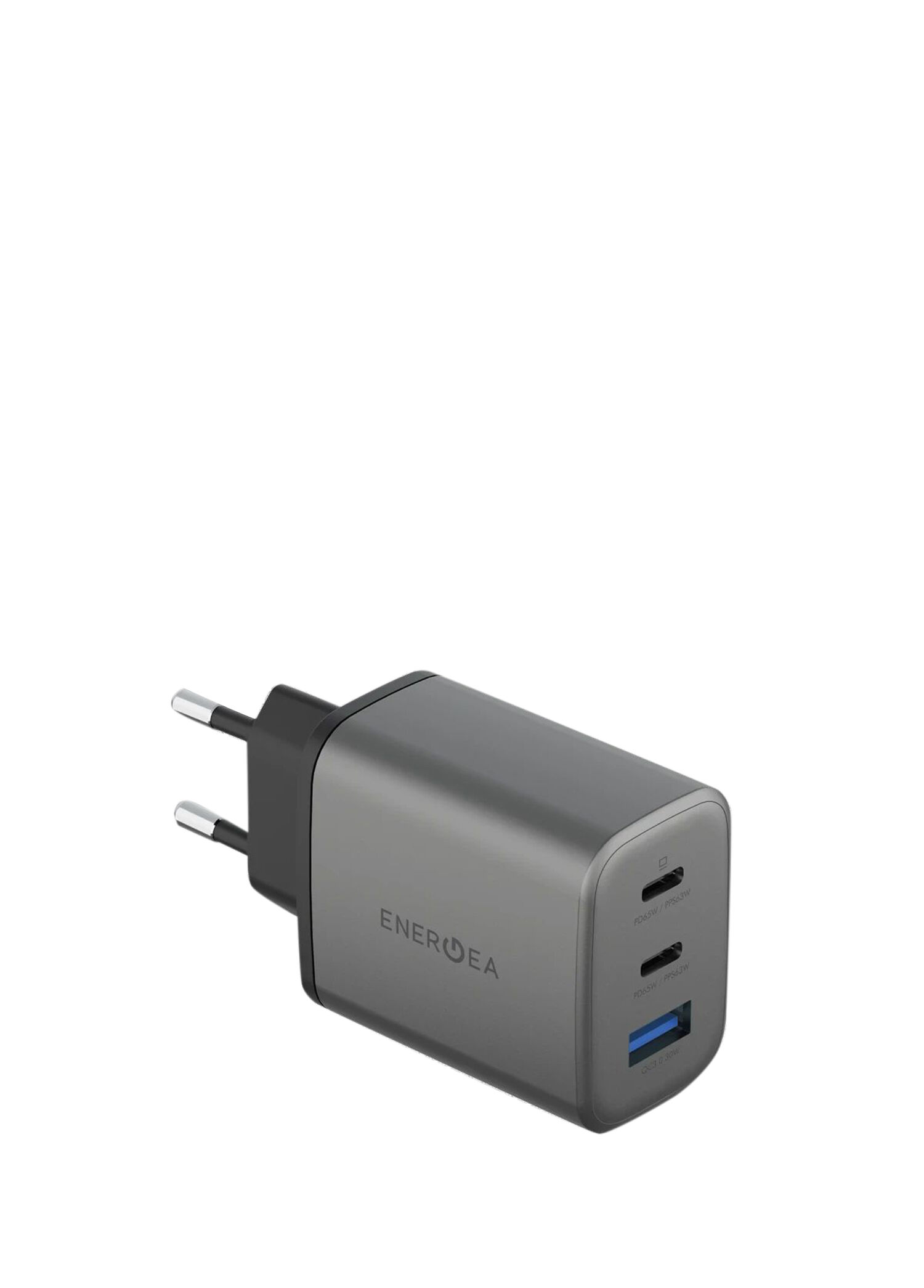AmpCharge GaN65 PD65W Koyu Gri Hızlı Şarj Aleti