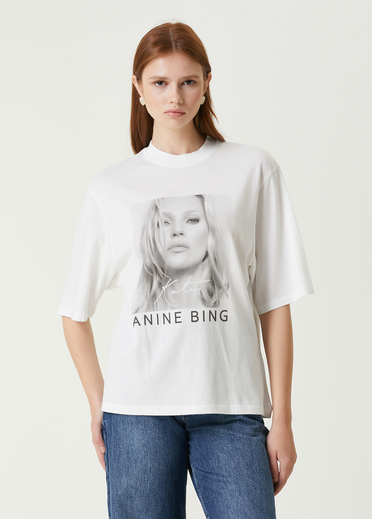 Avi Kate Moss Beyaz T-shirt