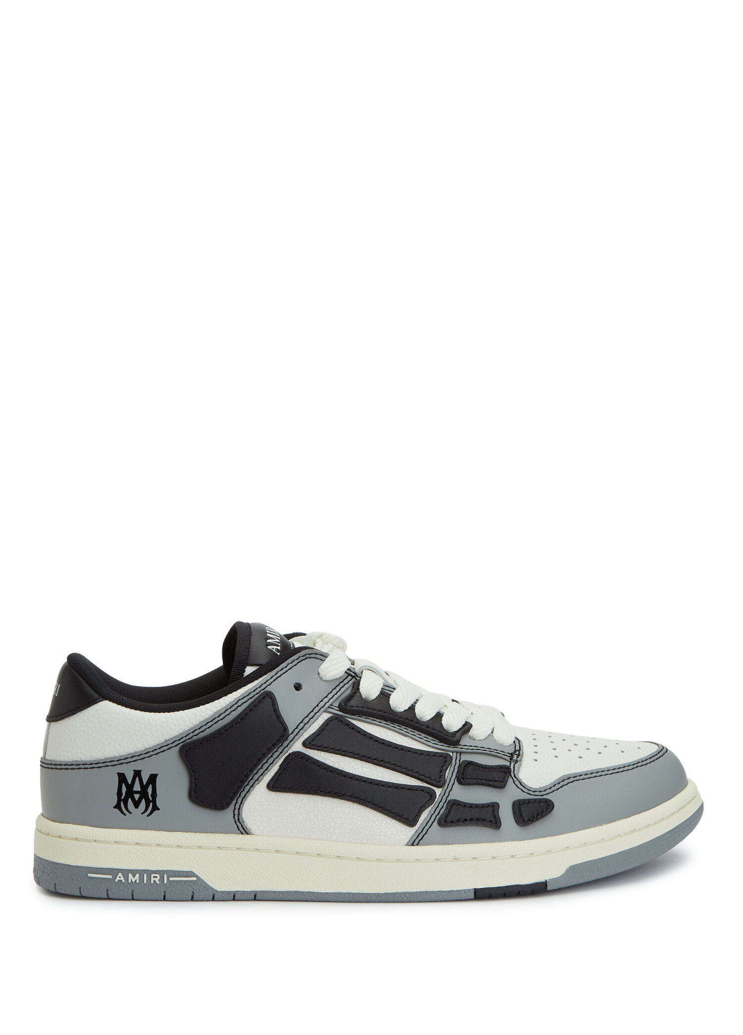 Varsity Skel Siyah Erkek Deri Sneaker