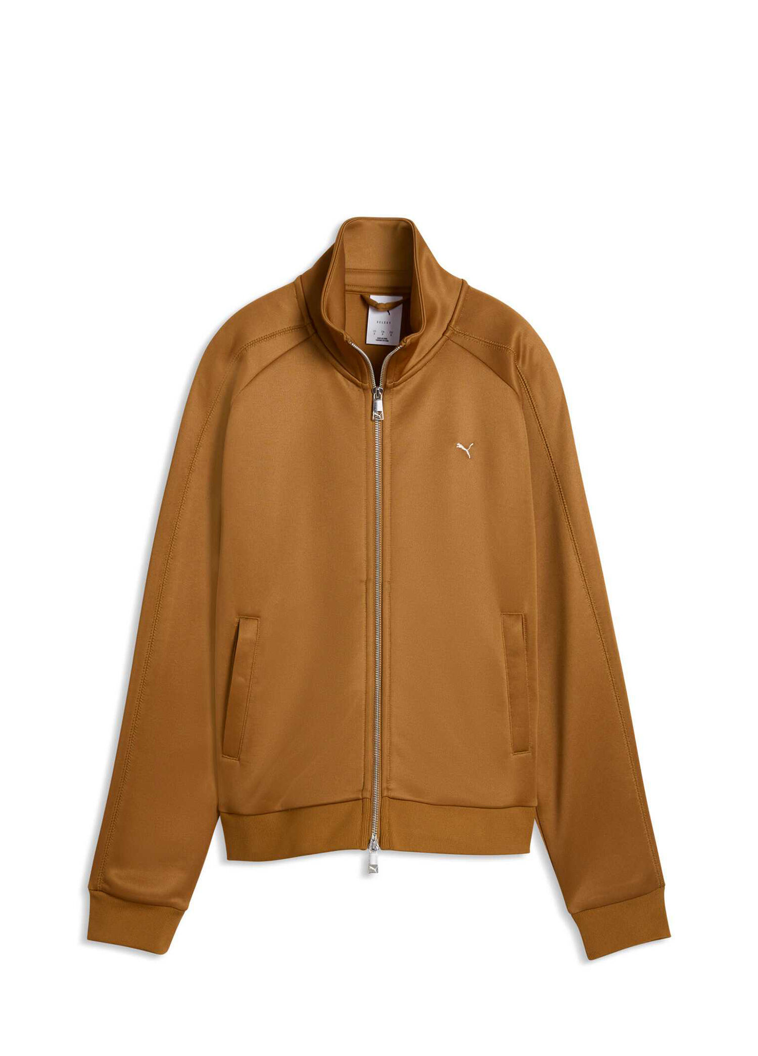 T7 Authentic Gold Dik Yaka Kadın Spor Track Ceket