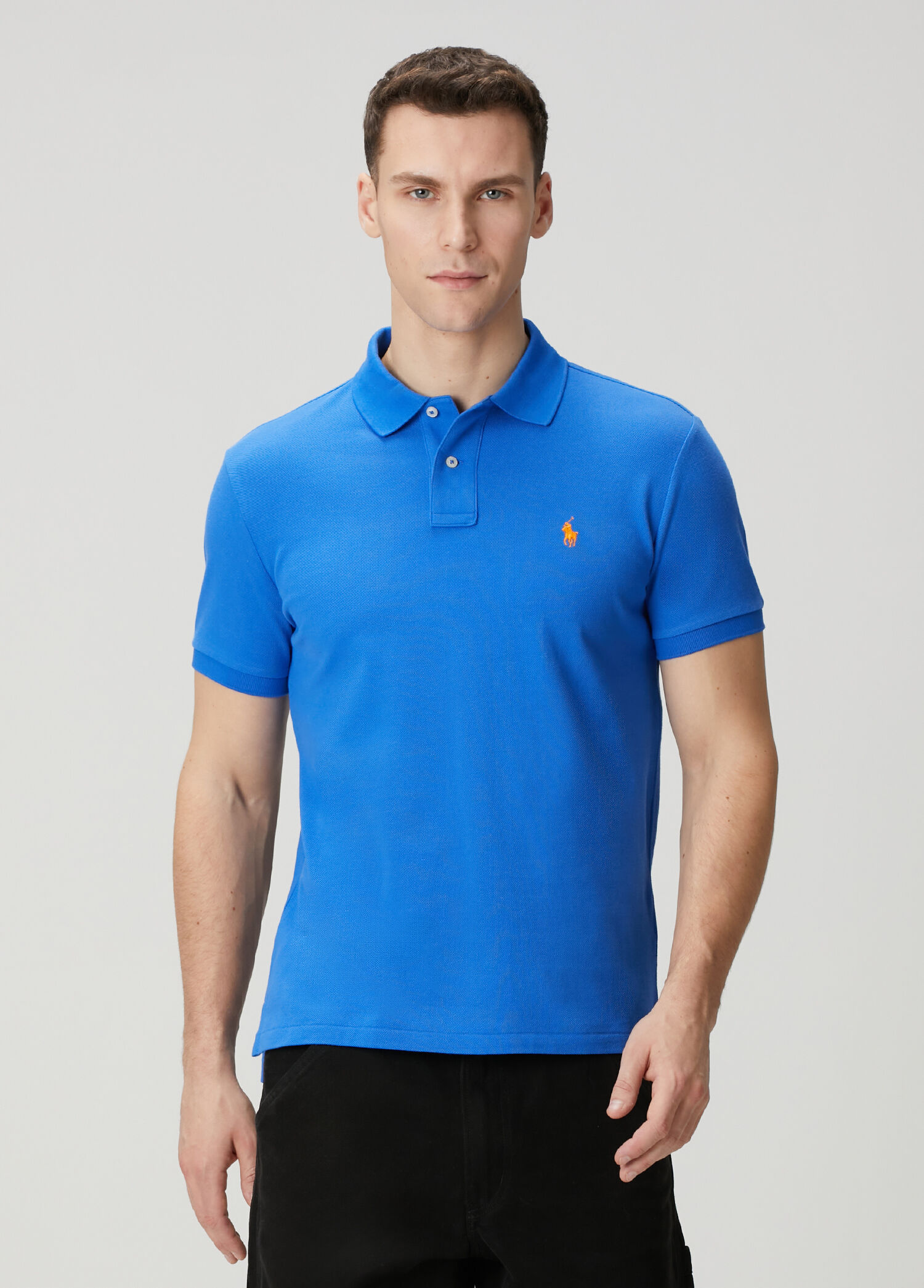 Polo Ralph Lauren Koyu Mavi Erkek Koyu Mavi Polo Yaka T-shirt