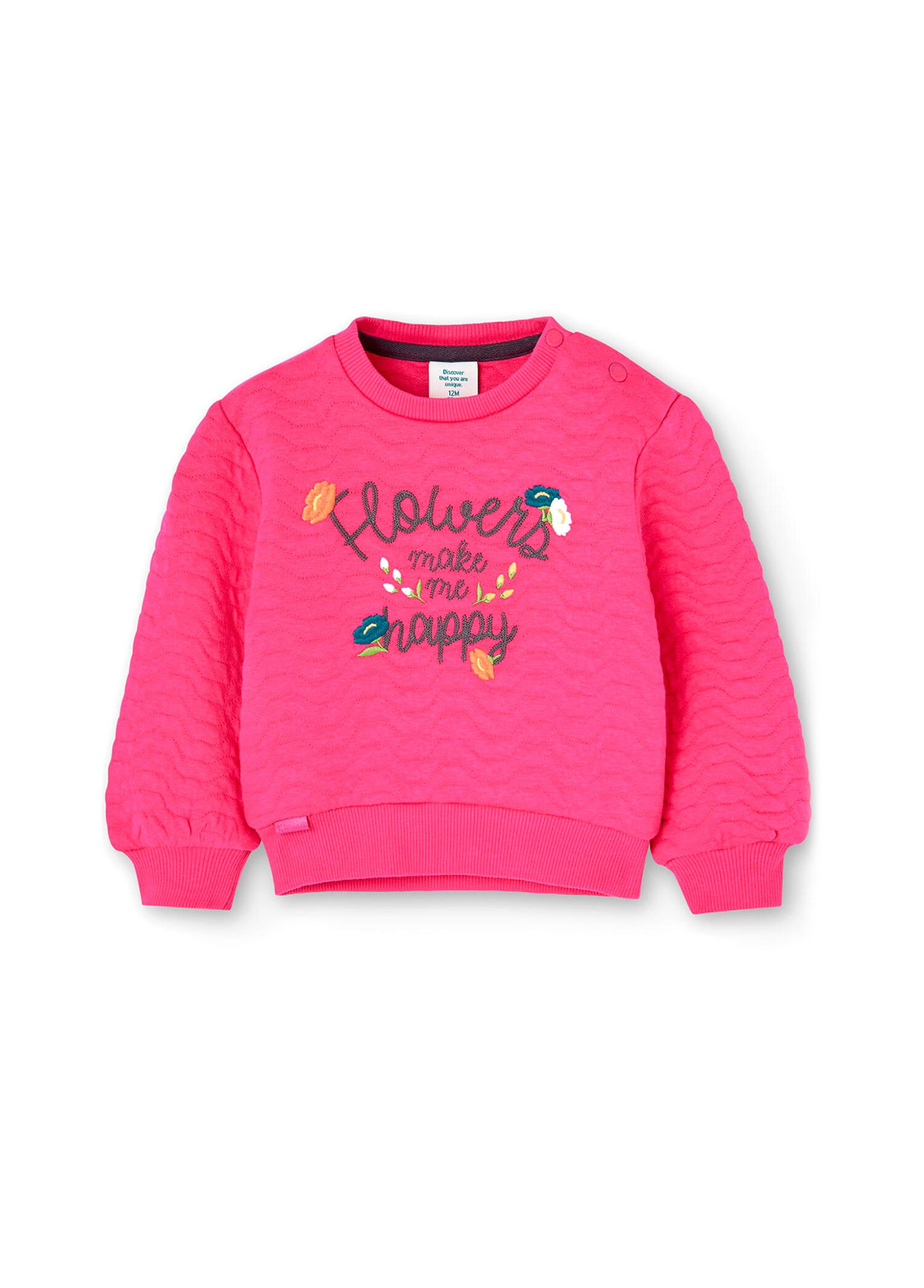 Koyu Pembe Kız Çocuk Sweatshirt