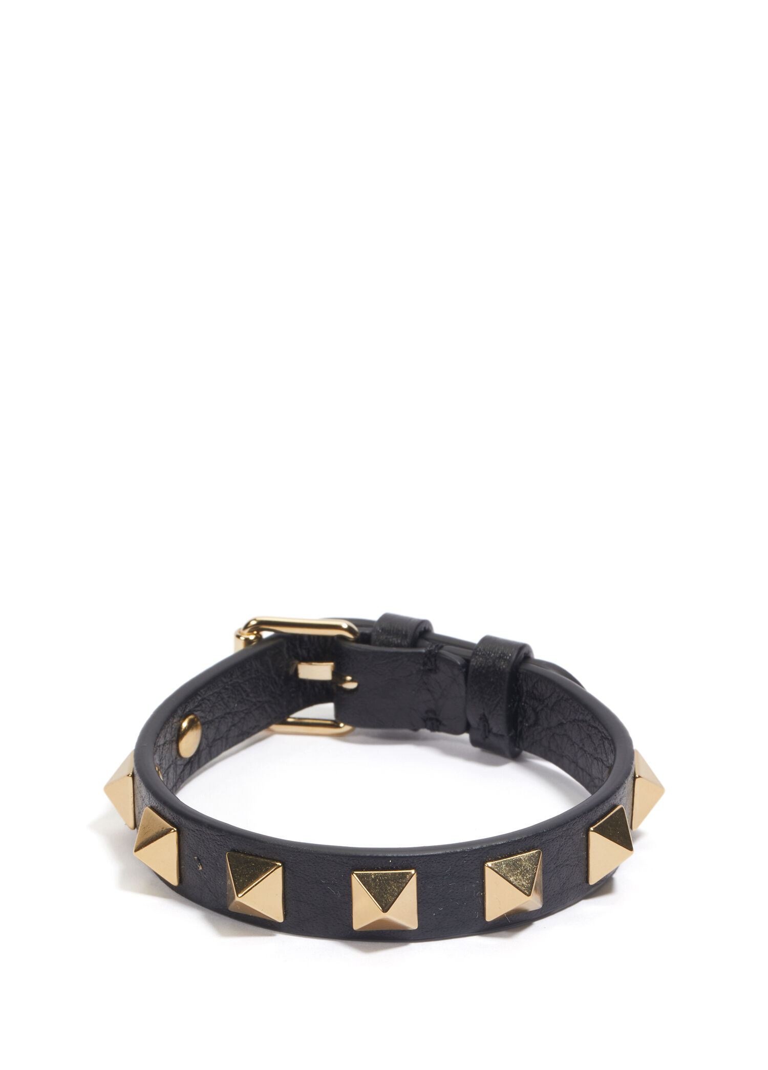Rockstud Siyah Erkek Deri Bileklik