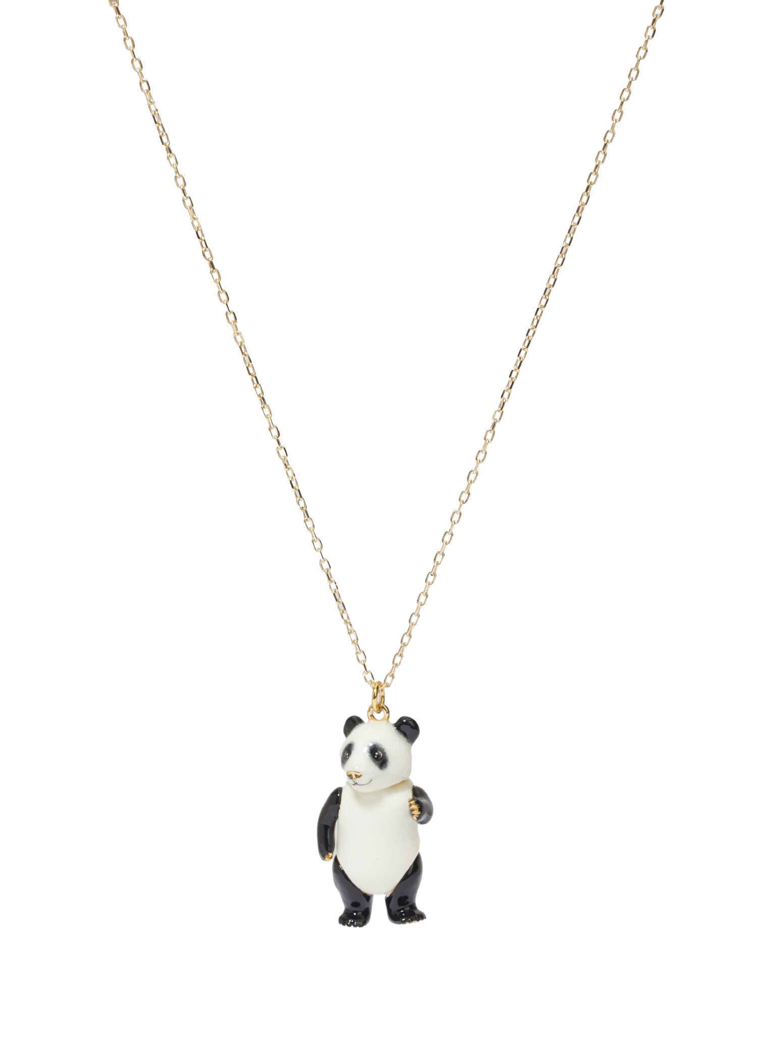 Panda Figürlü Kadın Altın Kolye