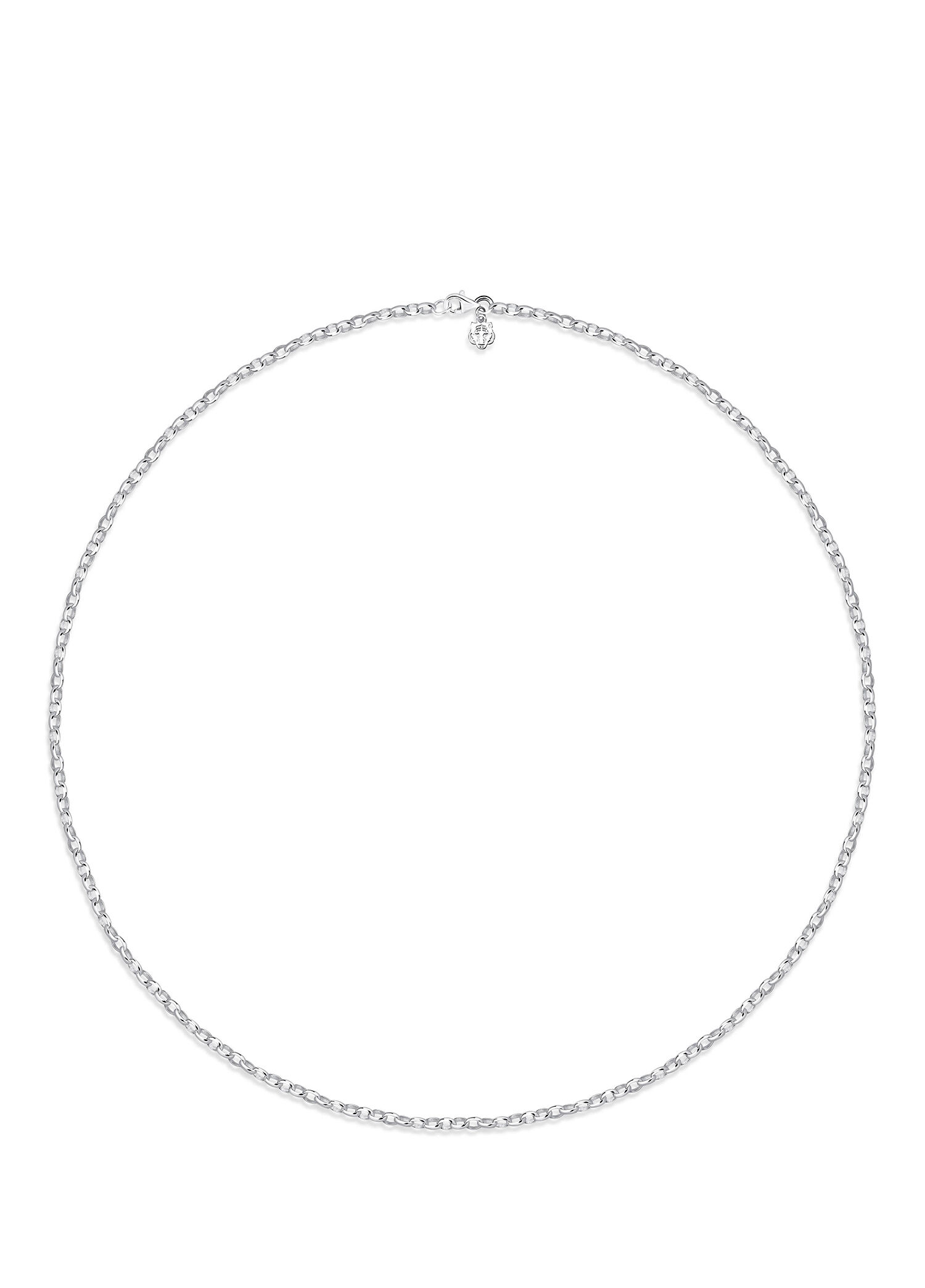 Kaplan Charm 925 Ayar Gümüş Rio Zincir Unisex Kolye