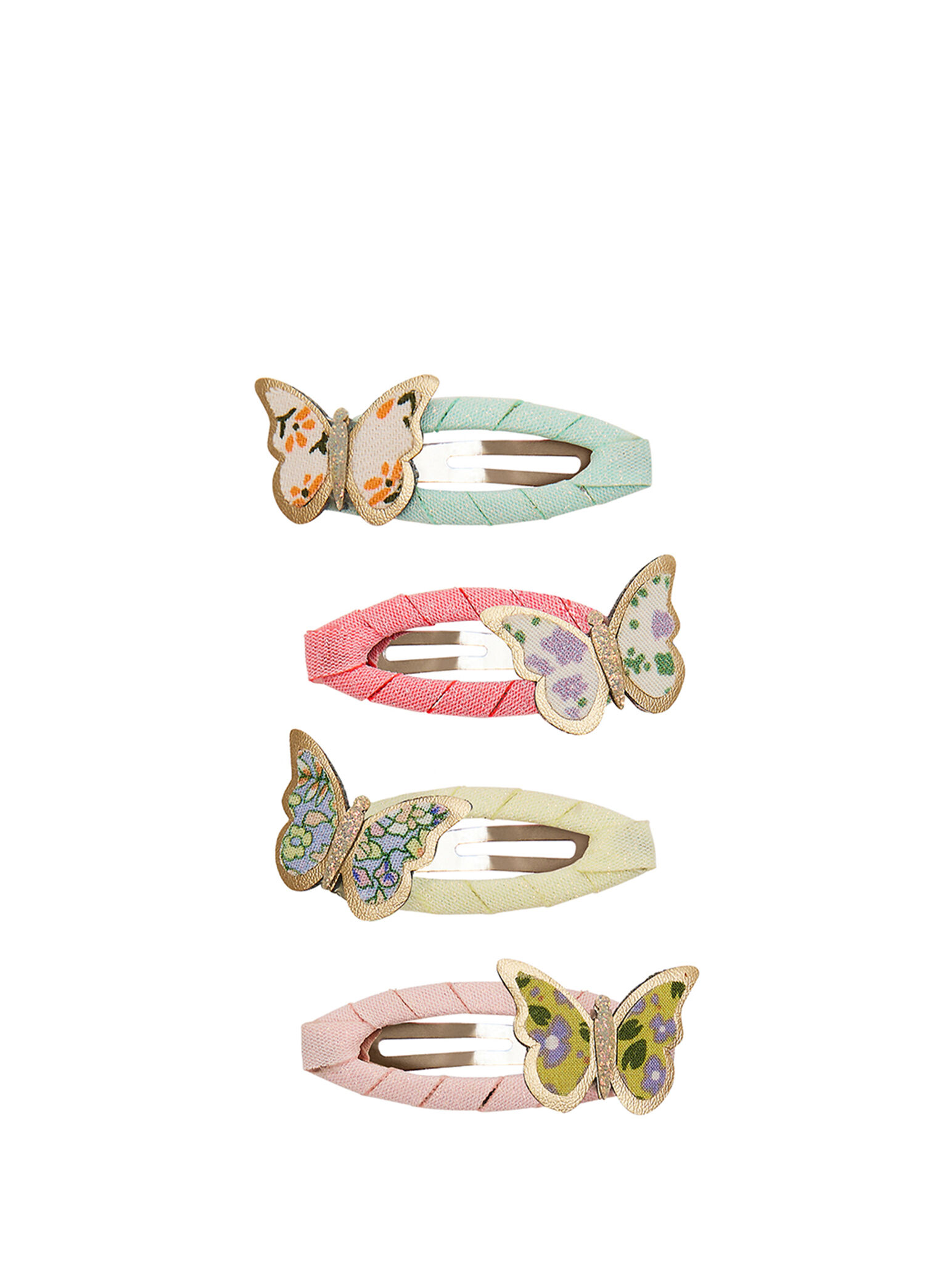Floral Butterfly Kız Çocuk 4'lü Toka