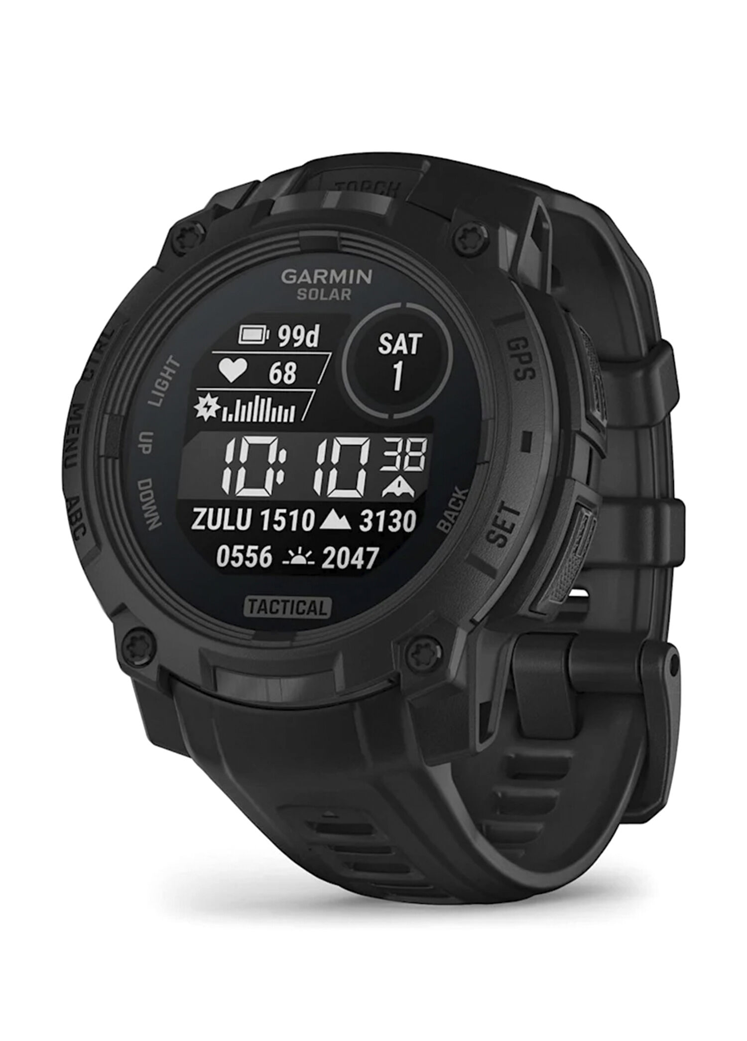 Instinct 3 45 mm Solar Tactical Edition Siyah Silikon Kayışlı Akıllı Saat