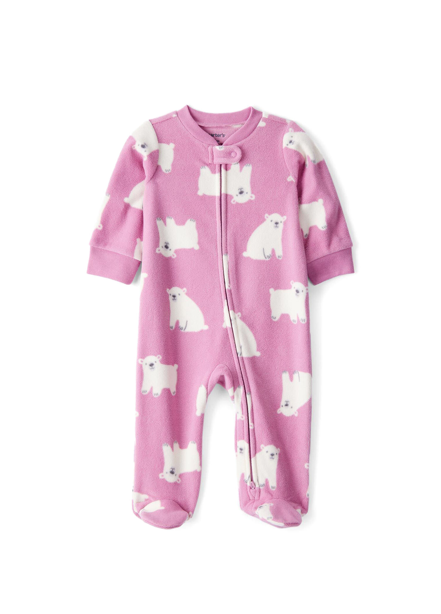 Pembe Polar Kız Bebek Tulum