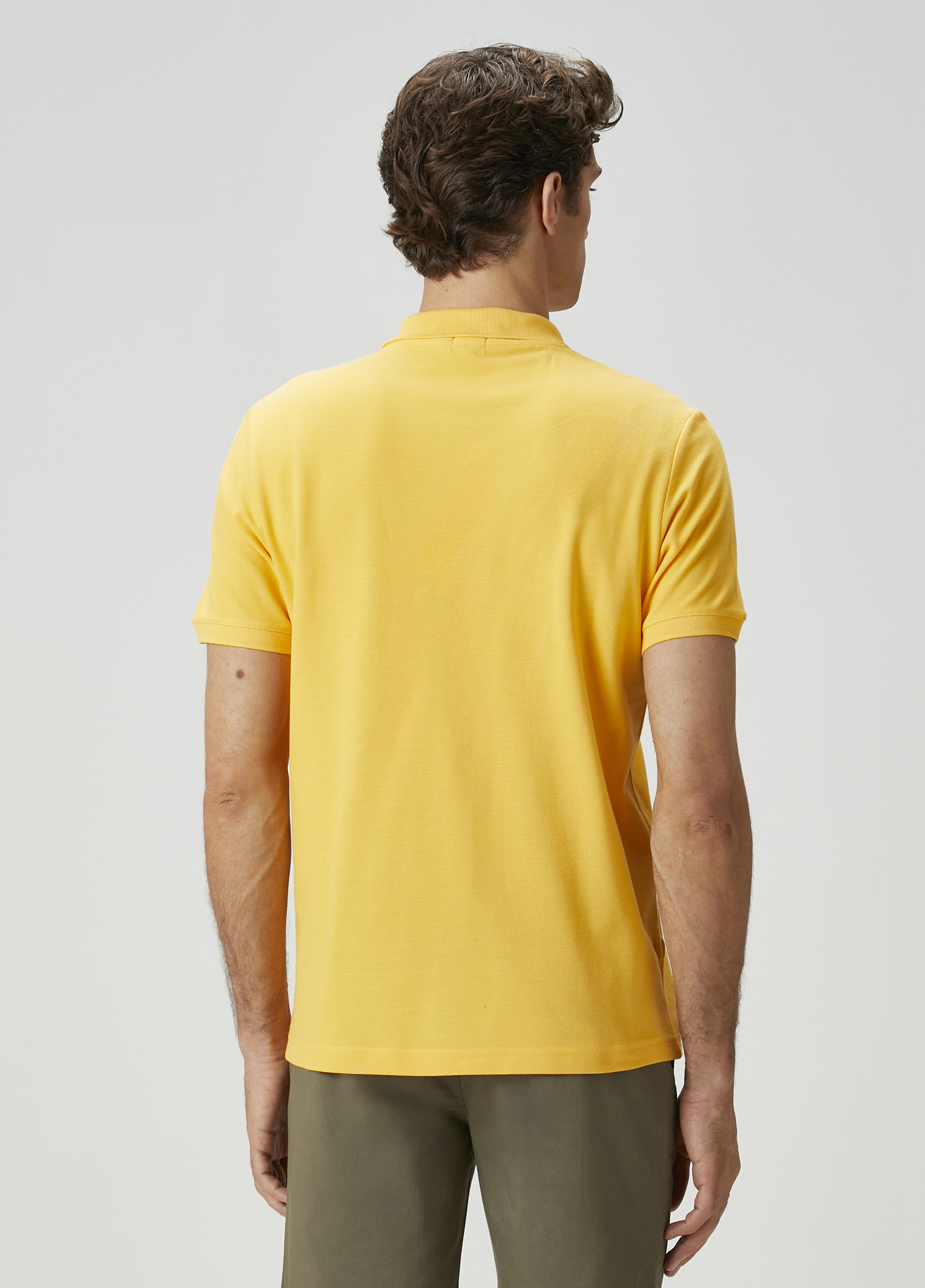 Sarı Polo Yaka T-shirt_3